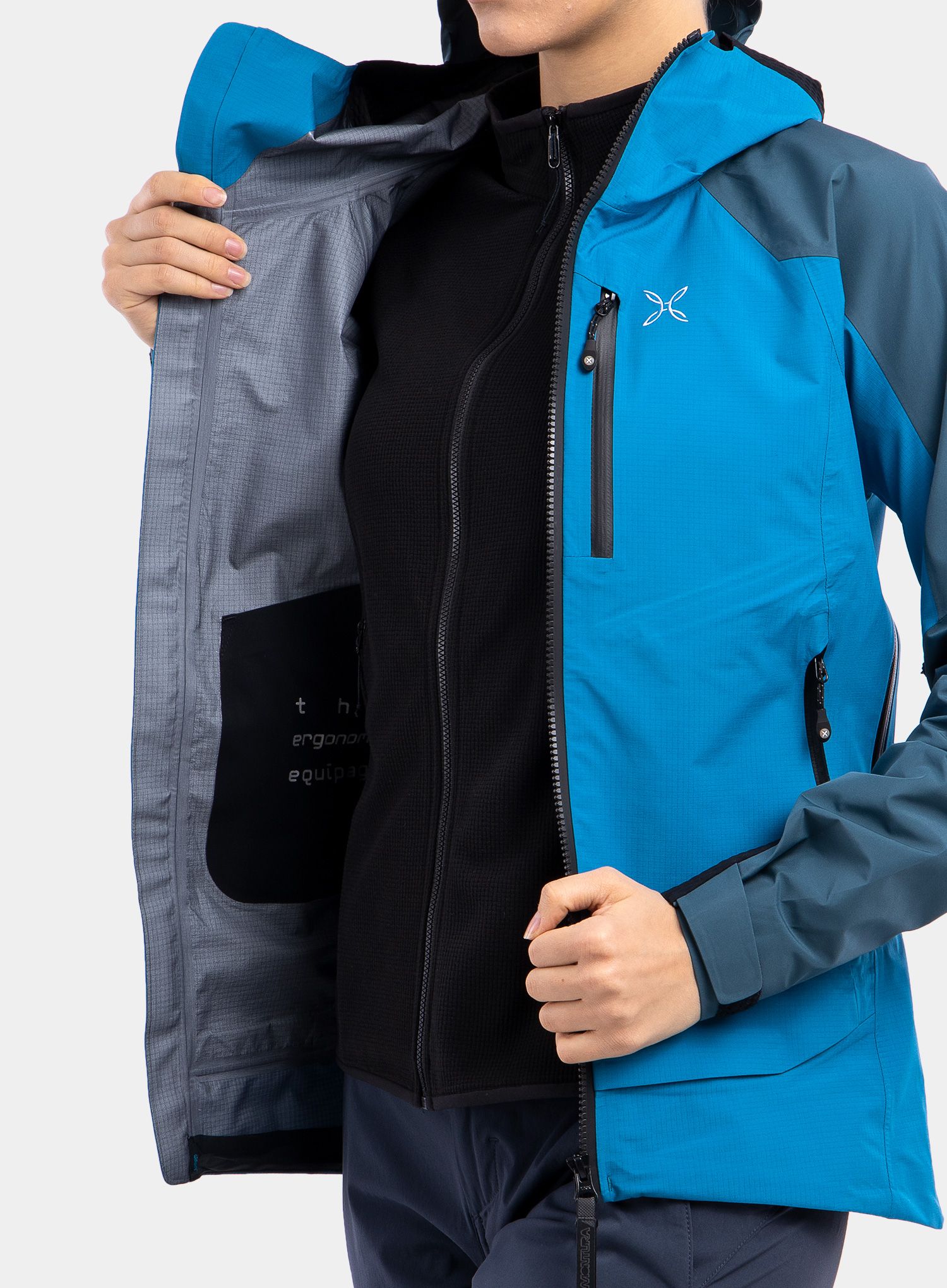 Ženska jakna Montura Cosmo Pro Jacket - teal blue/powder blue