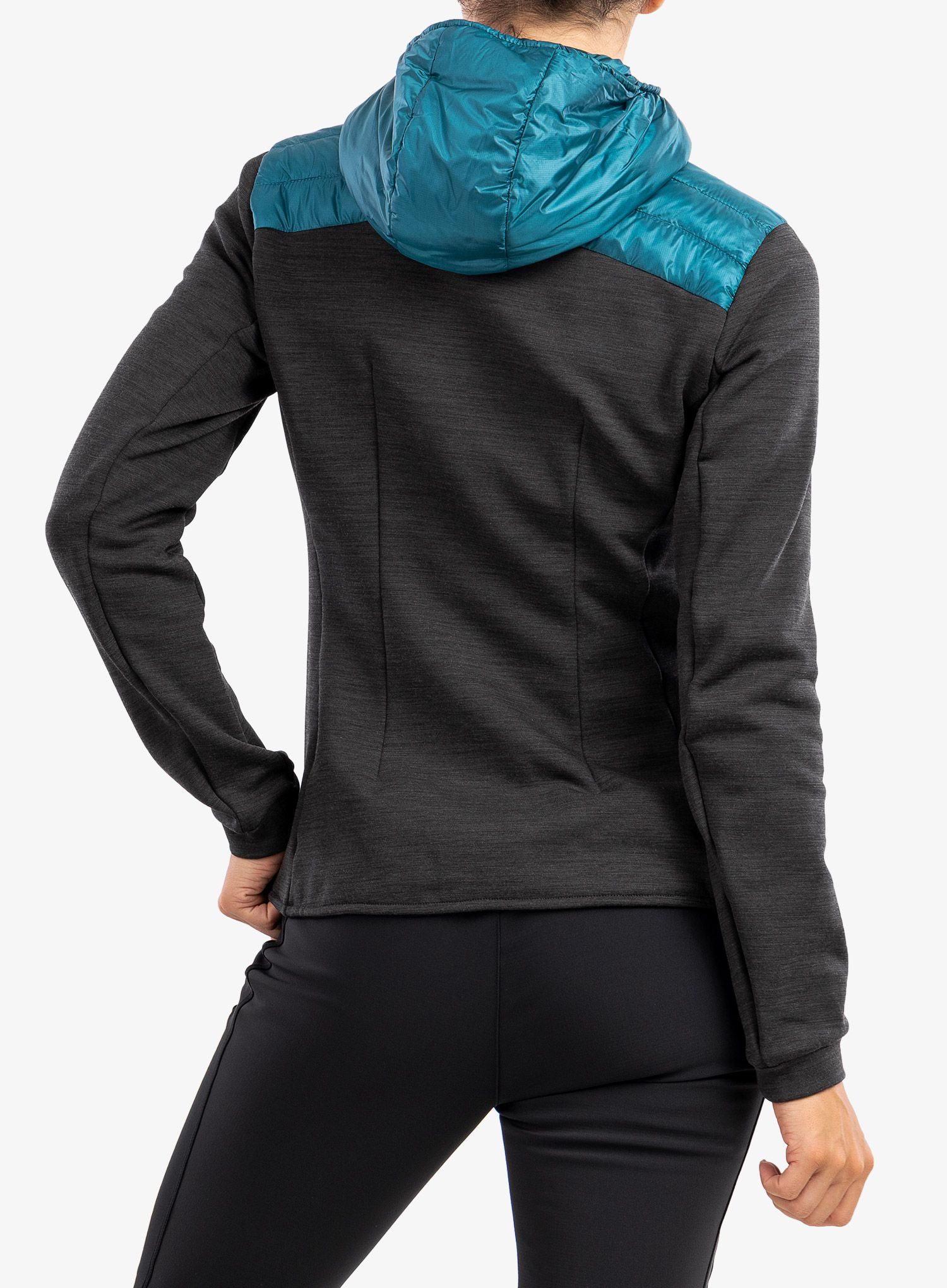Ženska jakna Montura Wool Essential Hoody Jacket - baltic