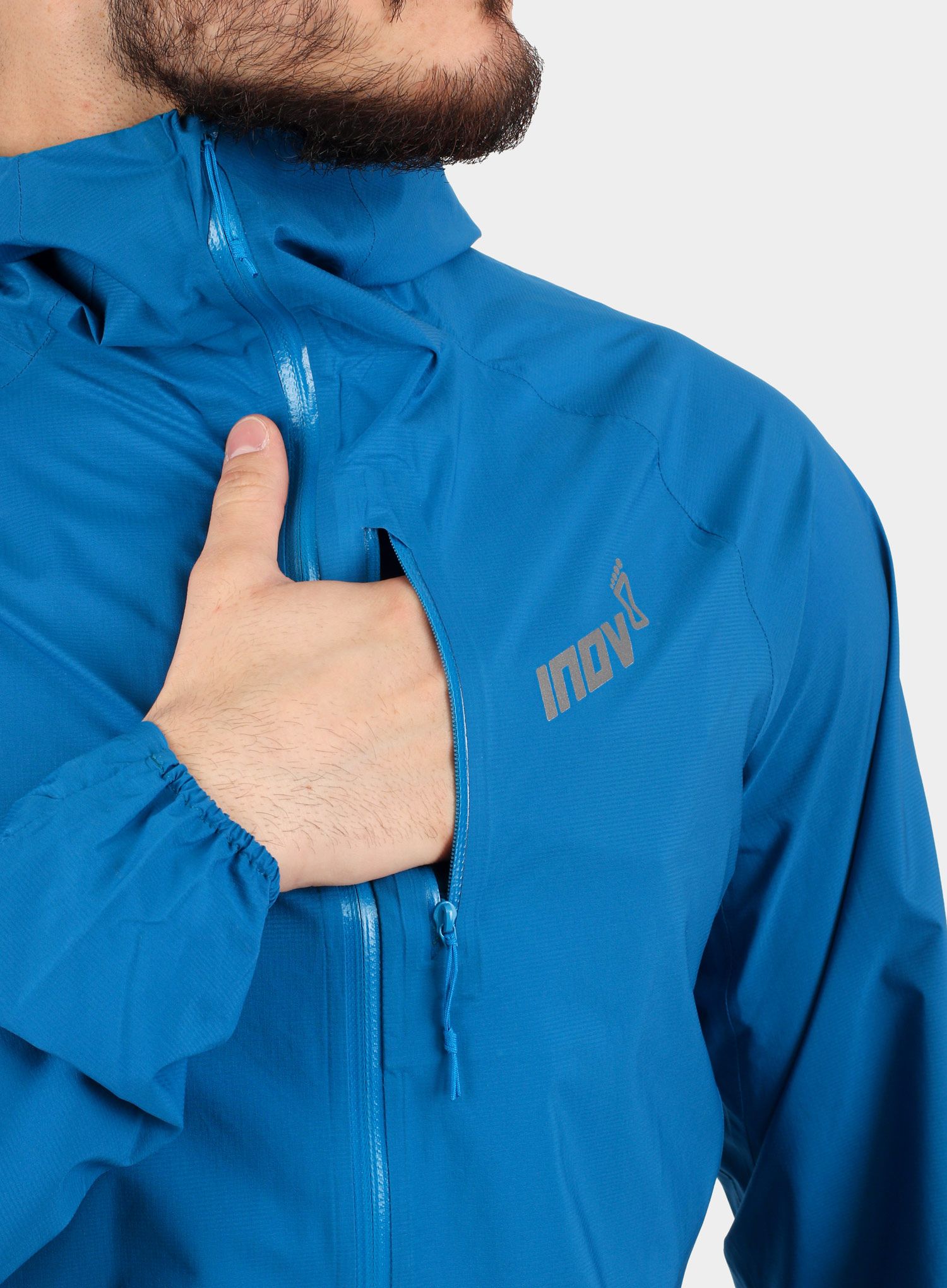 Tekaška jakna Inov-8 Stormshell Full-Zip - blue