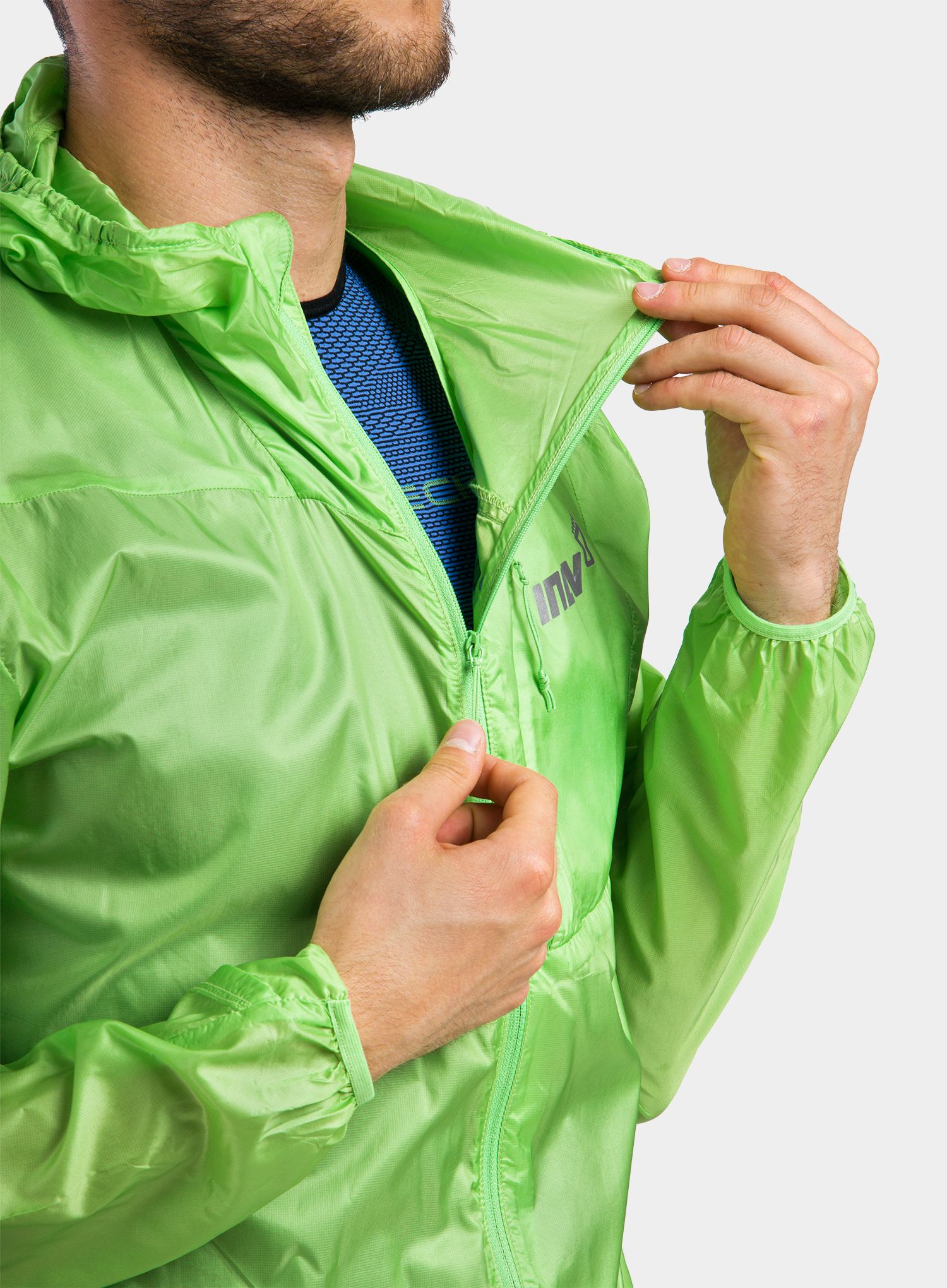 Tekaška jakna Inov-8 Windshell Full-Zip - green