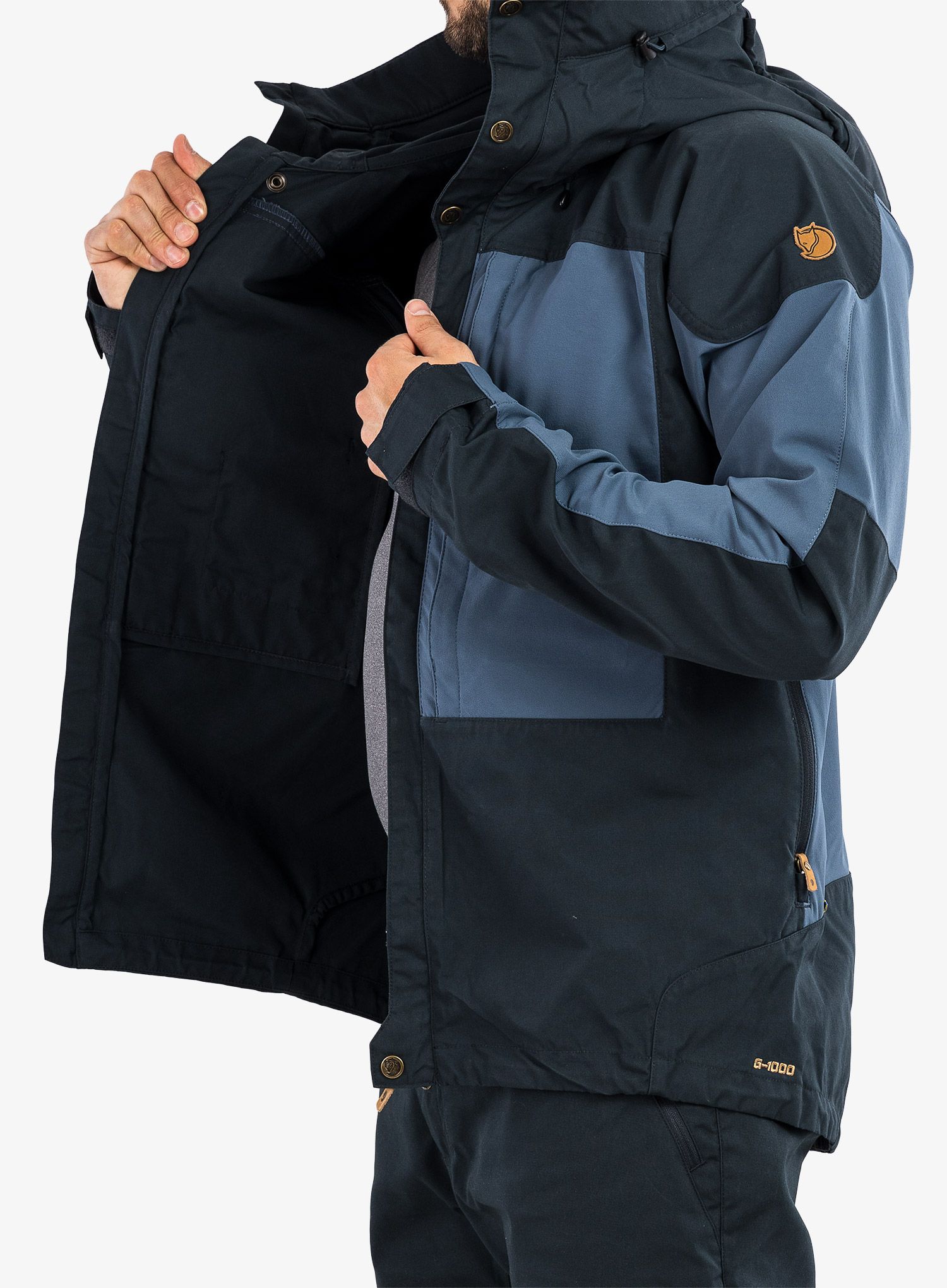 Moška jakna Fjallraven Keb Jacket - dark navy/uncle blue