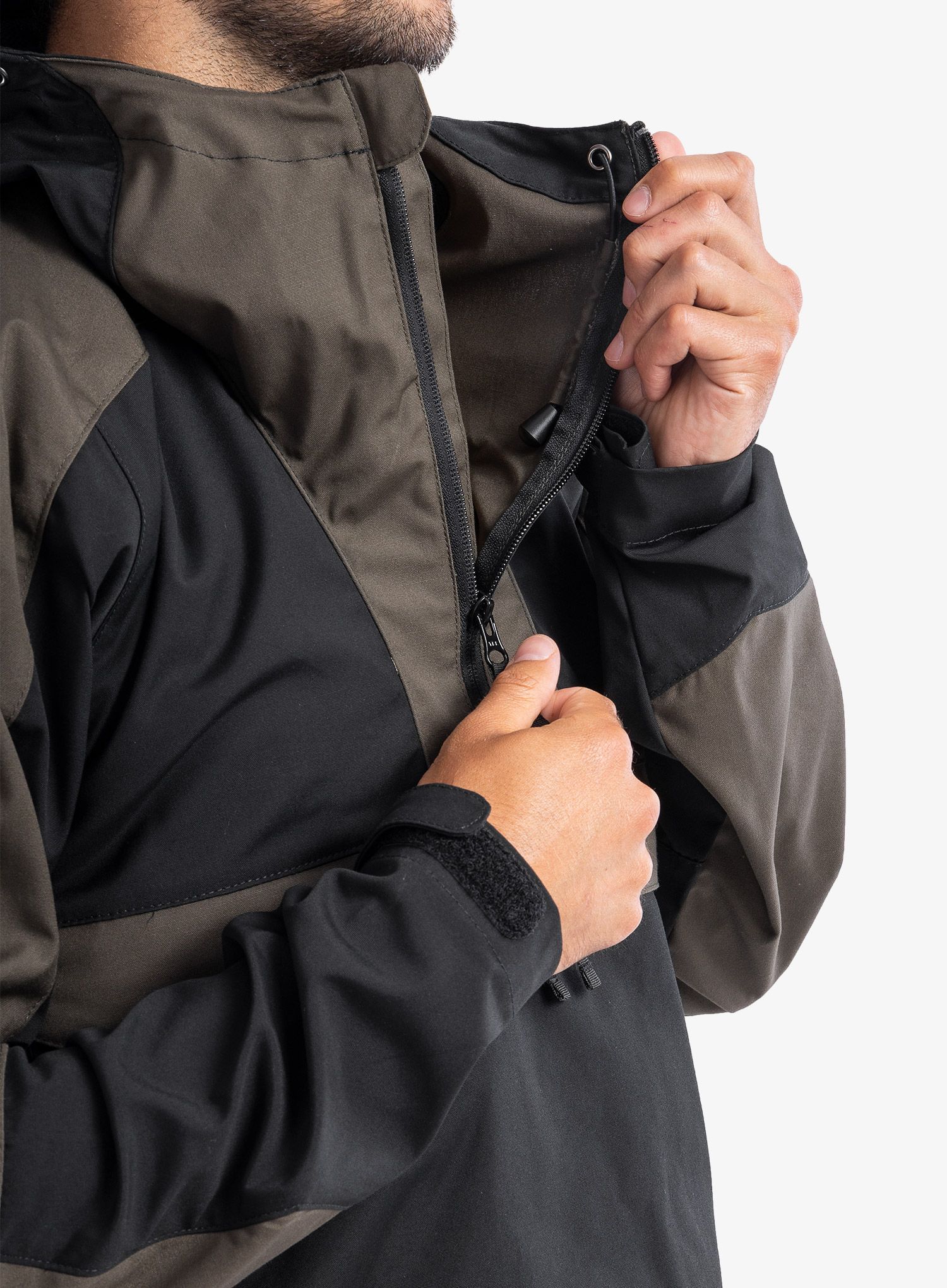 Moška jakna Helikon-Tex Anorak Woodsman - black/taiga green
