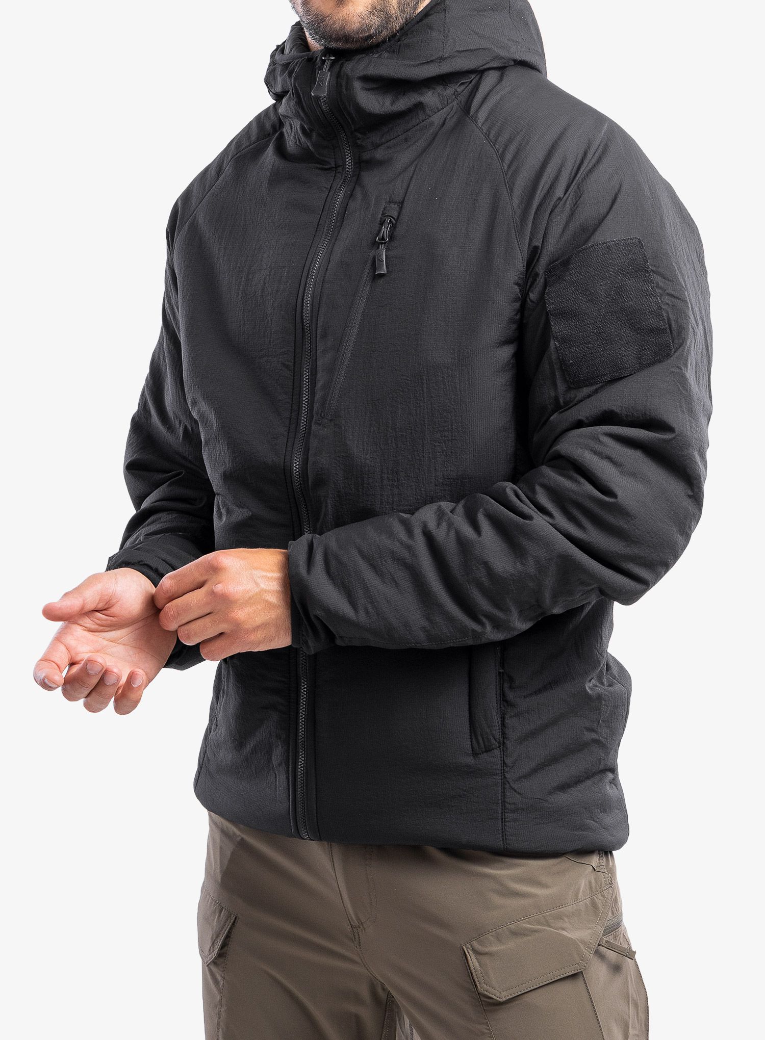 Moška jakna Helikon-Tex Wolfhound Hoodie Apex 67g - black