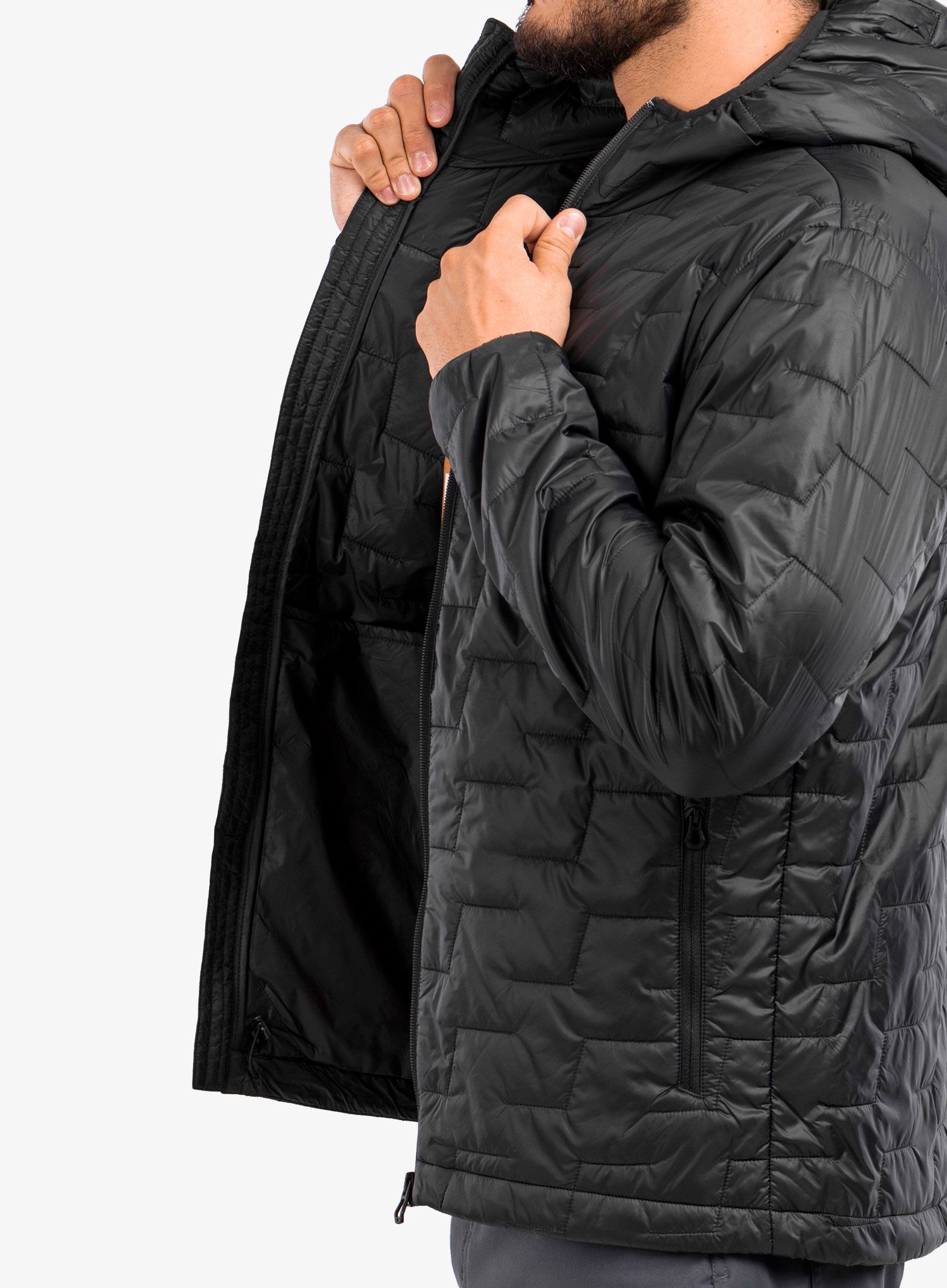 Moška jakna Helly Hansen Lifaloft Hooded Insulator Jacket - black matte