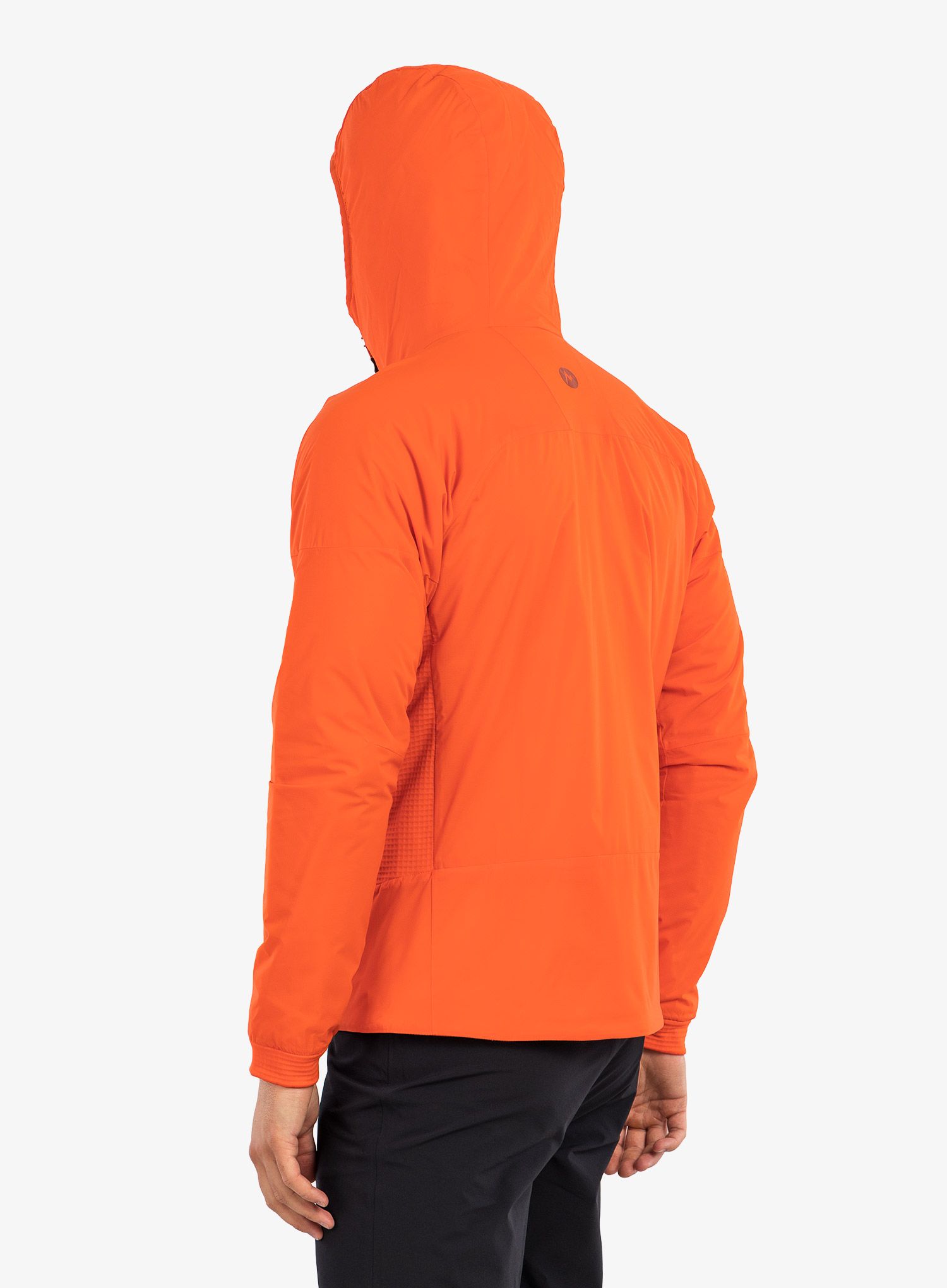 Sintetična jakna Marmot Novus LT Hybrid Hoody - red sun/red sun