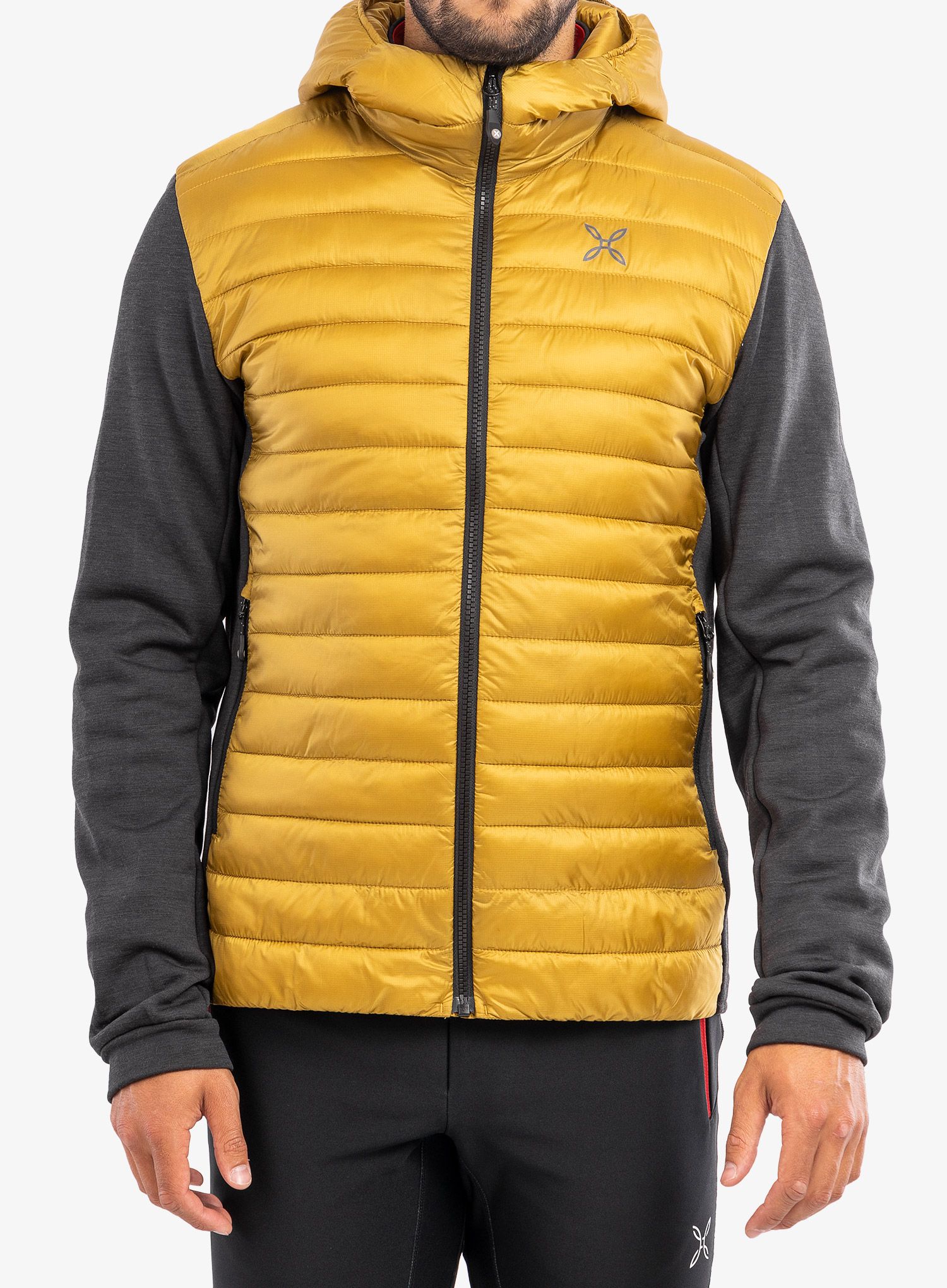 Hibridna jakna Montura Wool Essential Hoody Jacket - gold
