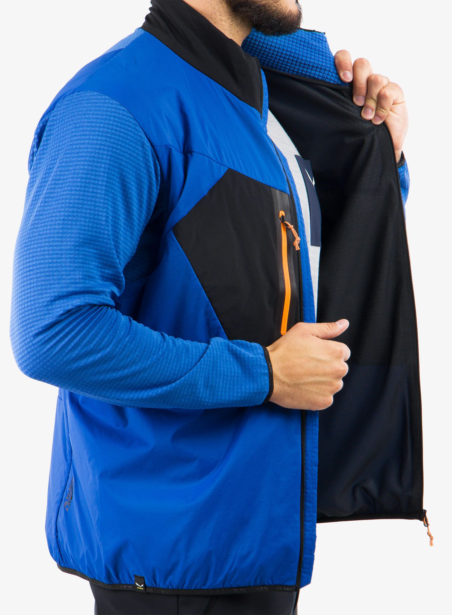 Hibridna jakna Salewa Pedroc Hybrid 2 PTC Alpha Jacket - electric