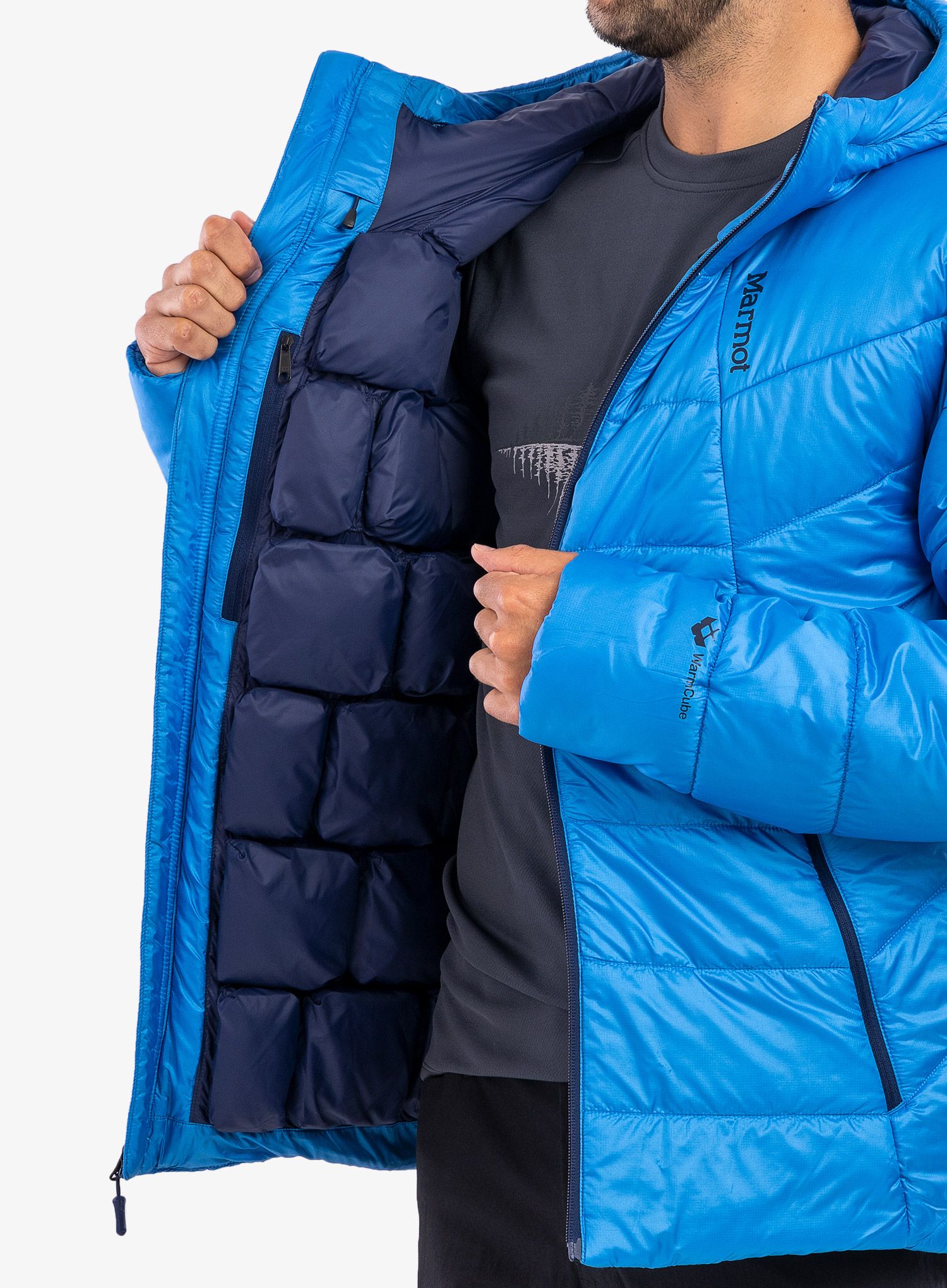 Moška jakna Marmot Warmcube Featherless Hoody - clear blue
