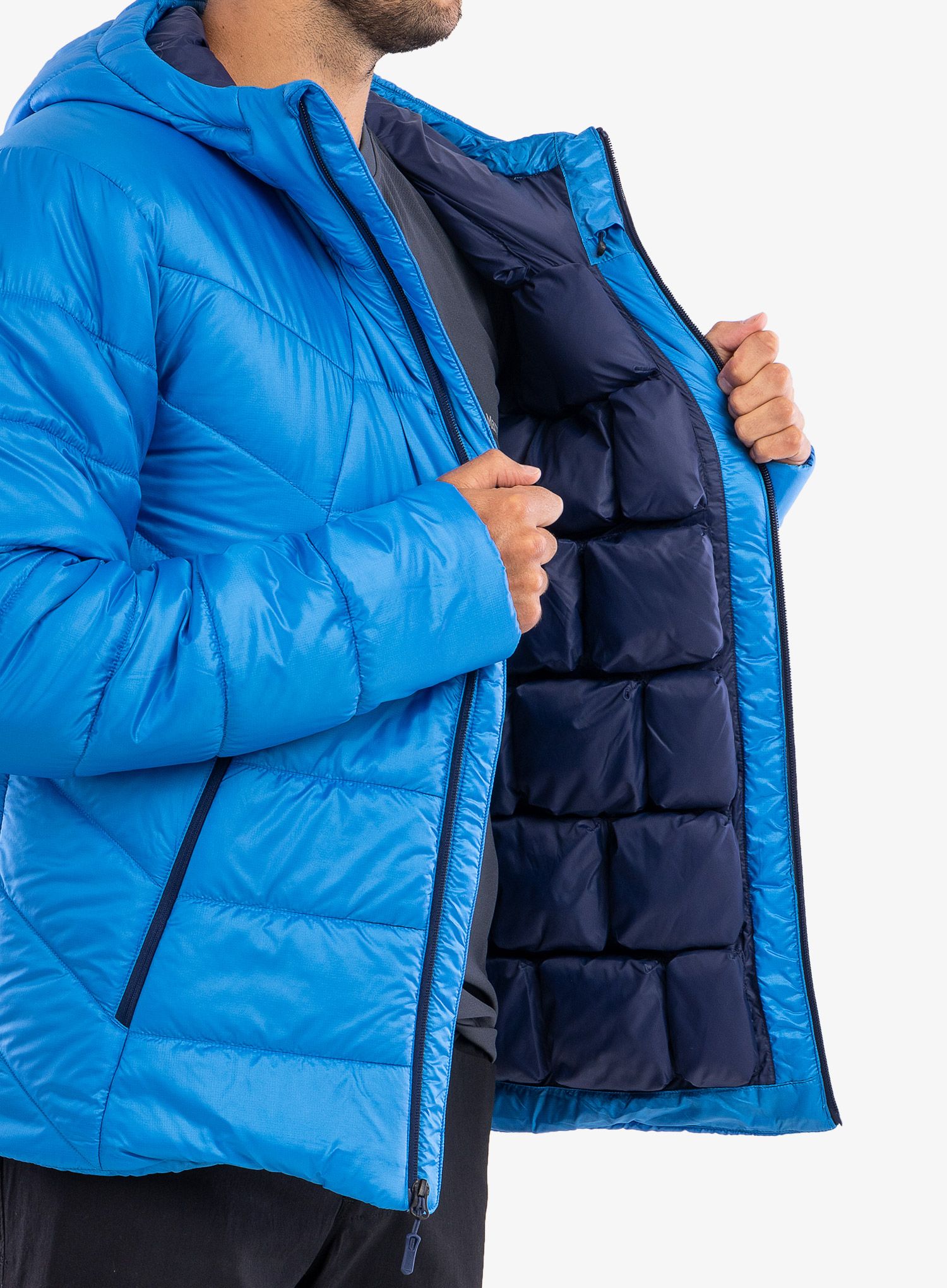 Moška jakna Marmot Warmcube Featherless Hoody - clear blue