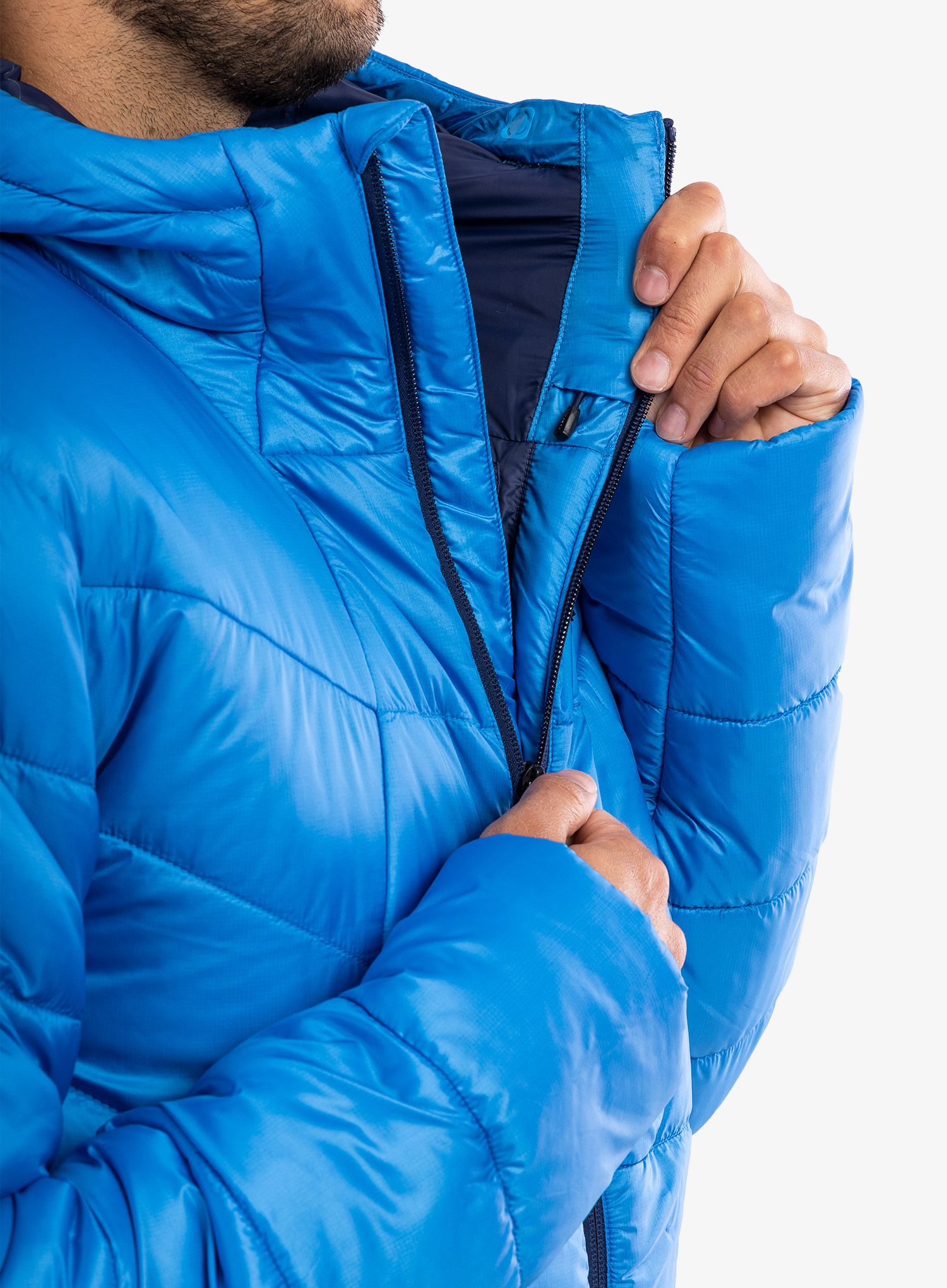 Moška jakna Marmot Warmcube Featherless Hoody - clear blue