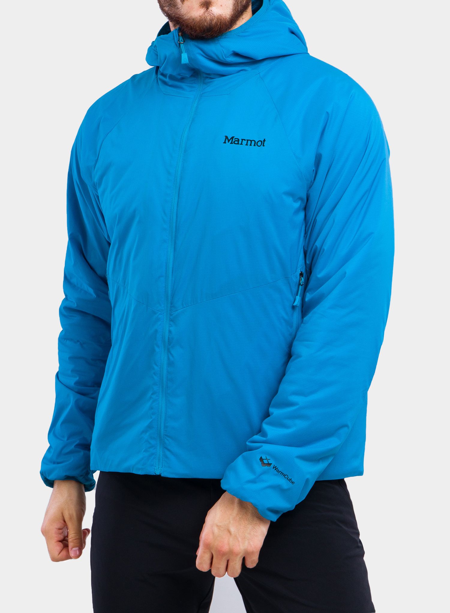 Moška jakna Marmot WarmCube Novus Hoody - saxon blue