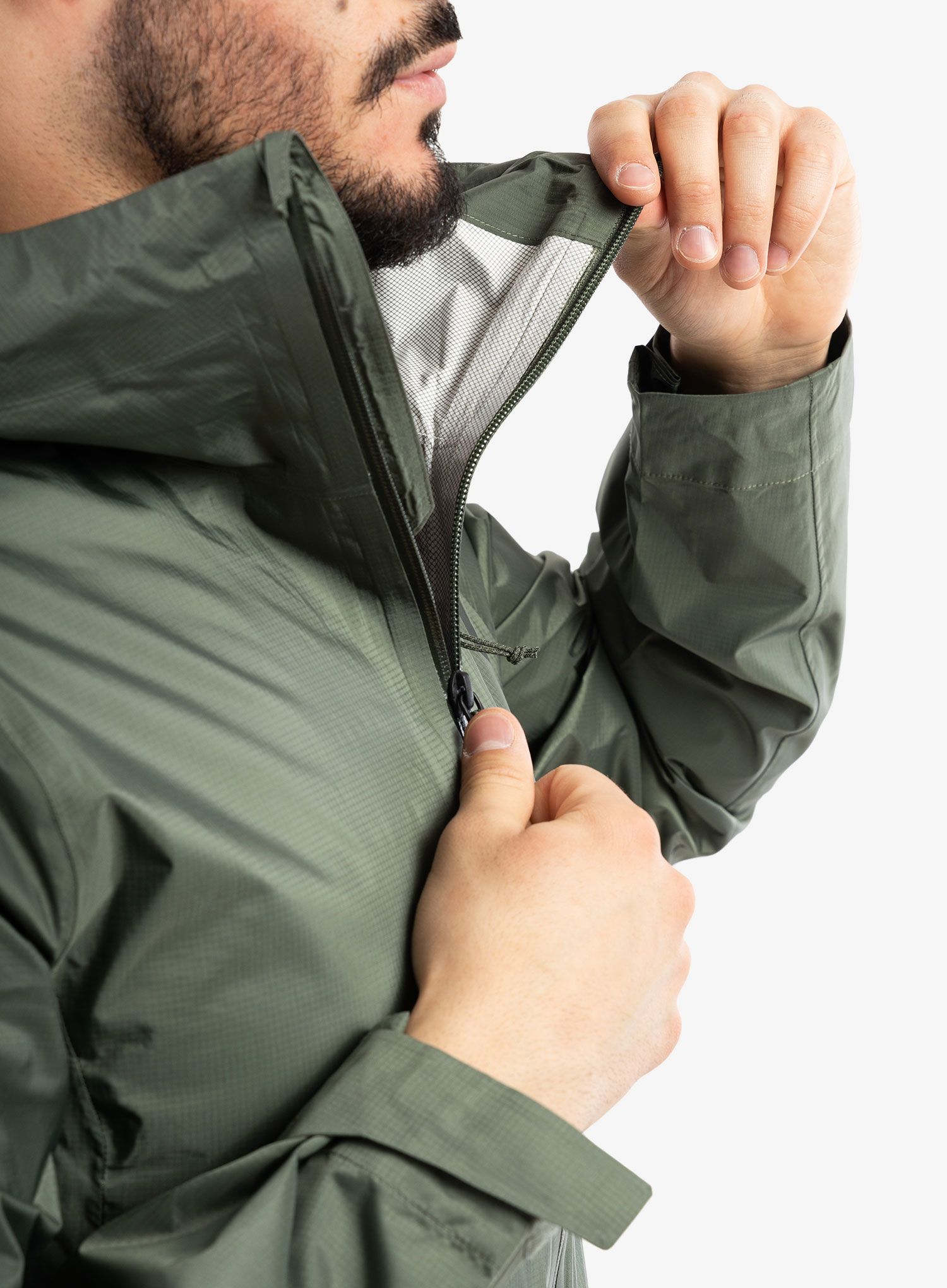 Hardshell jakna Black Diamond Treeline Rain Shell - tundra