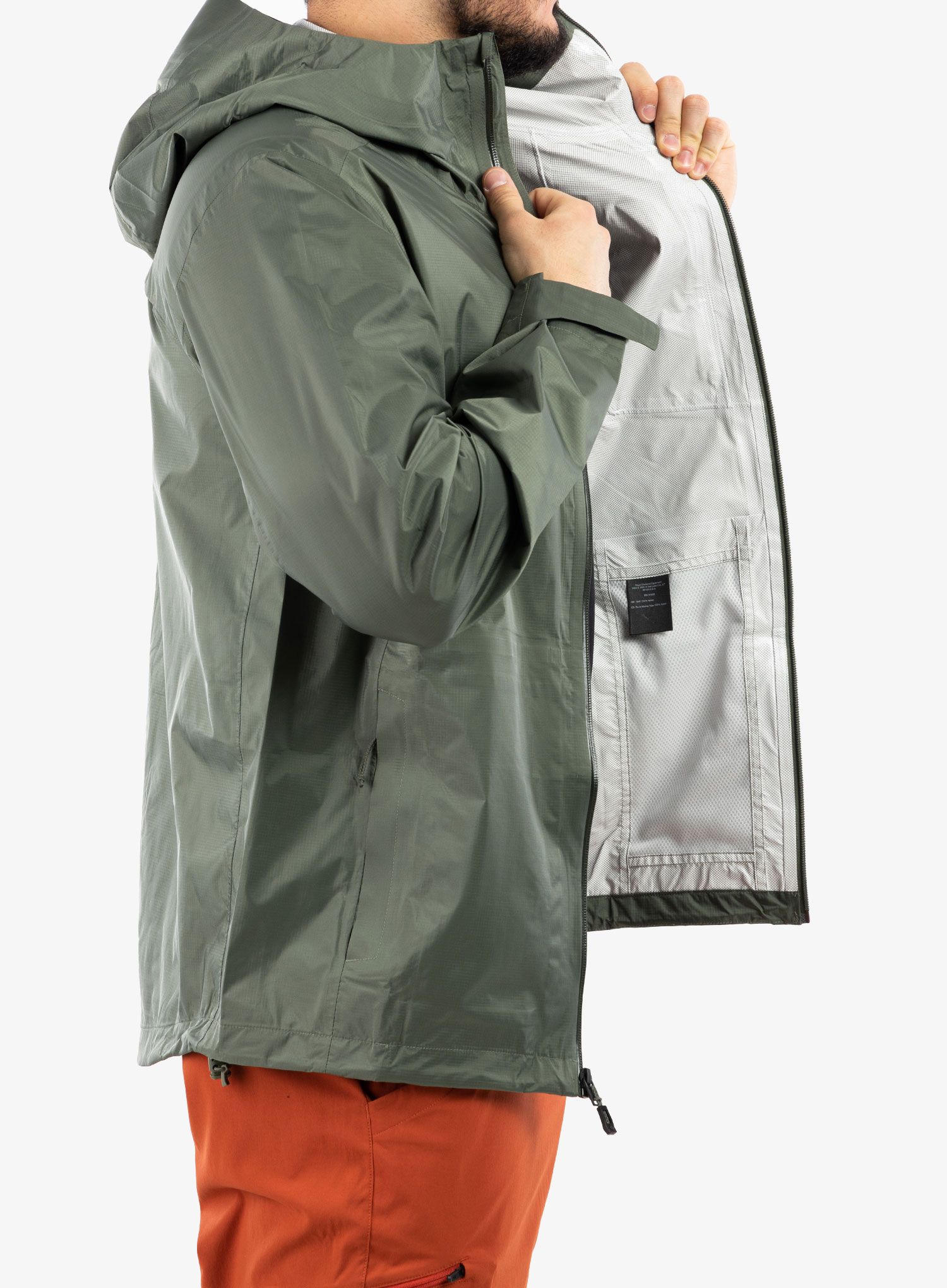Hardshell jakna Black Diamond Treeline Rain Shell - tundra