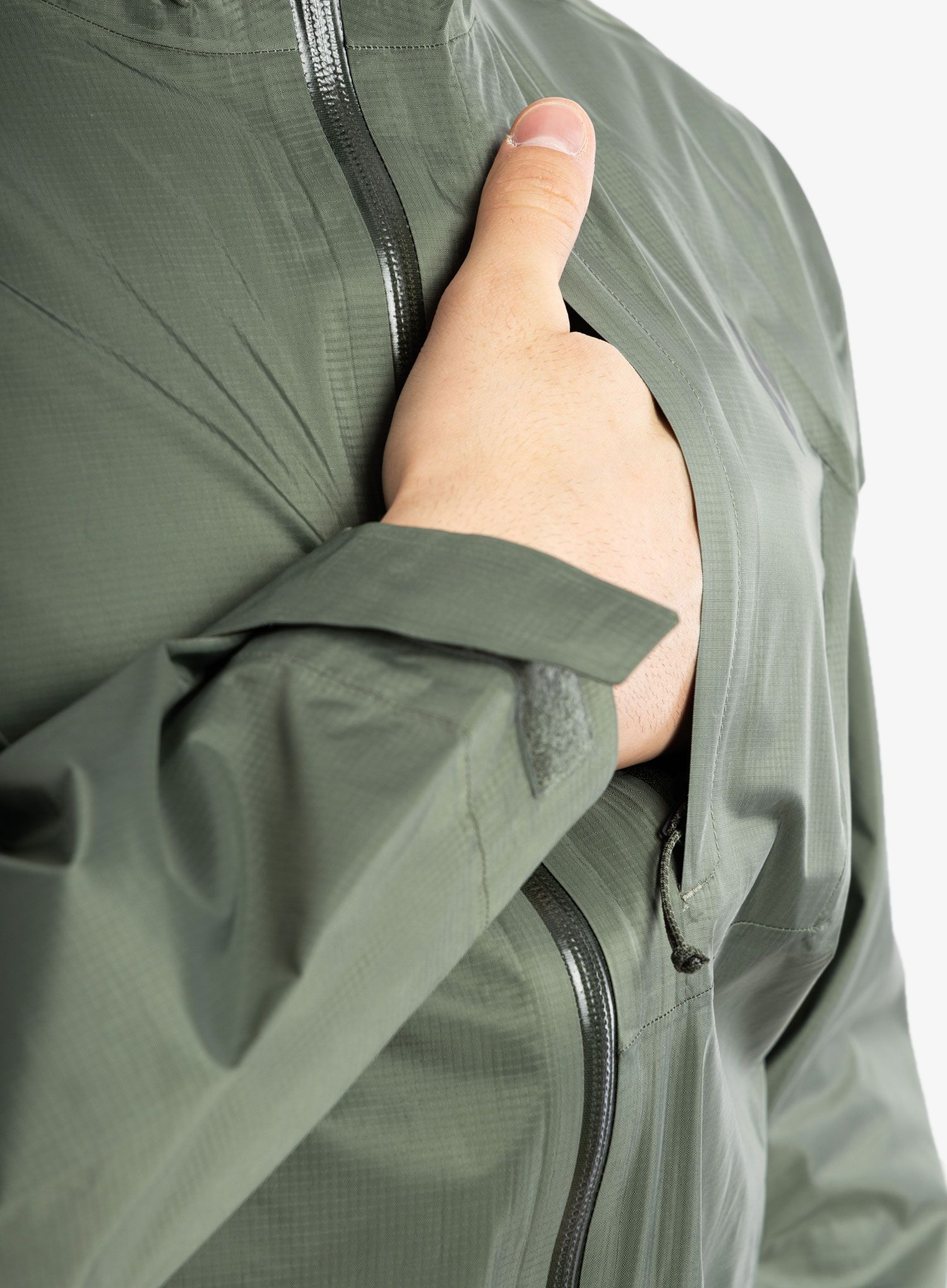 Hardshell jakna Black Diamond Treeline Rain Shell - tundra