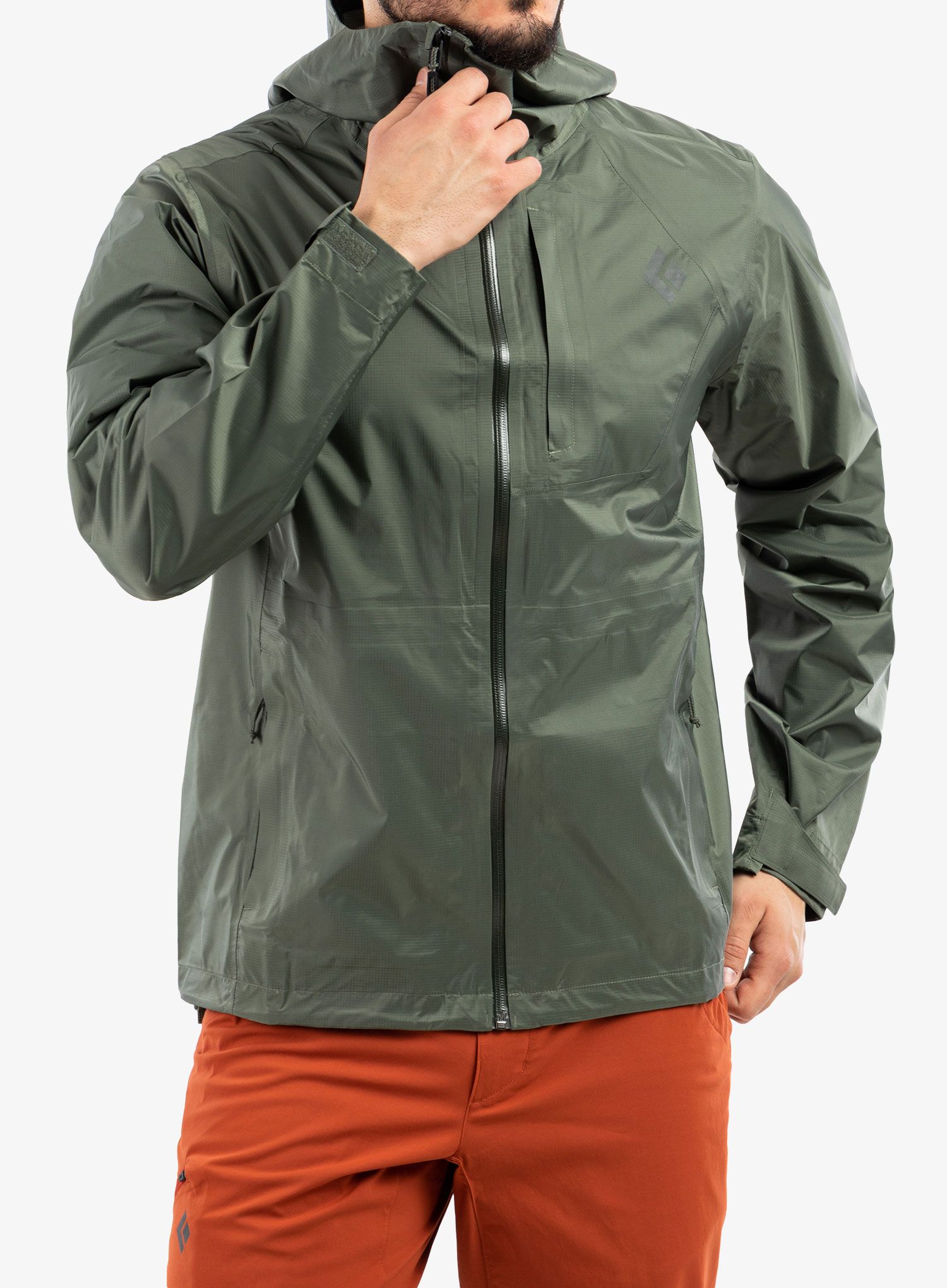 Hardshell jakna Black Diamond Treeline Rain Shell - tundra