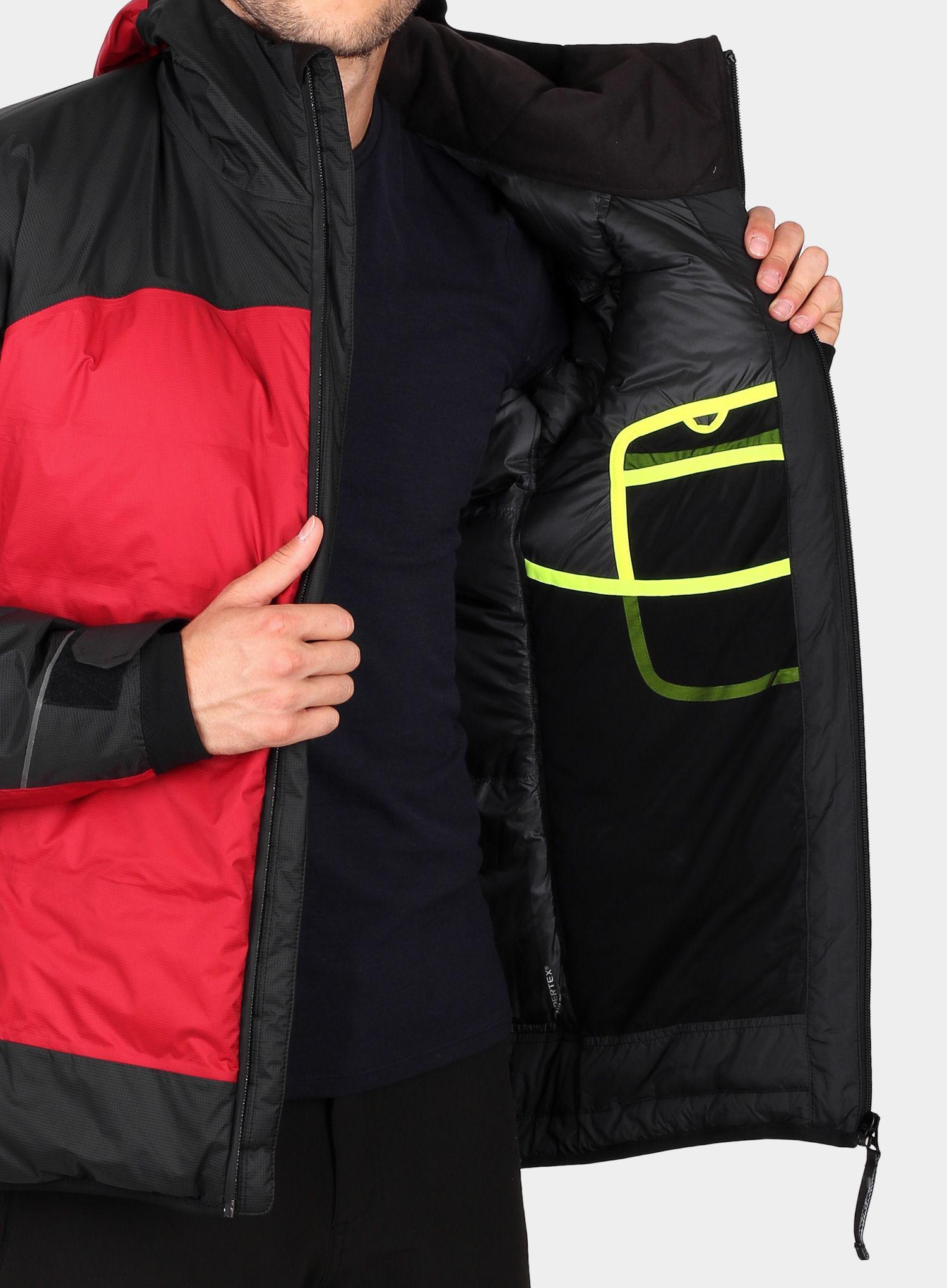 Moška zimska jakna Montura Manaslu WP Duvet - red/black