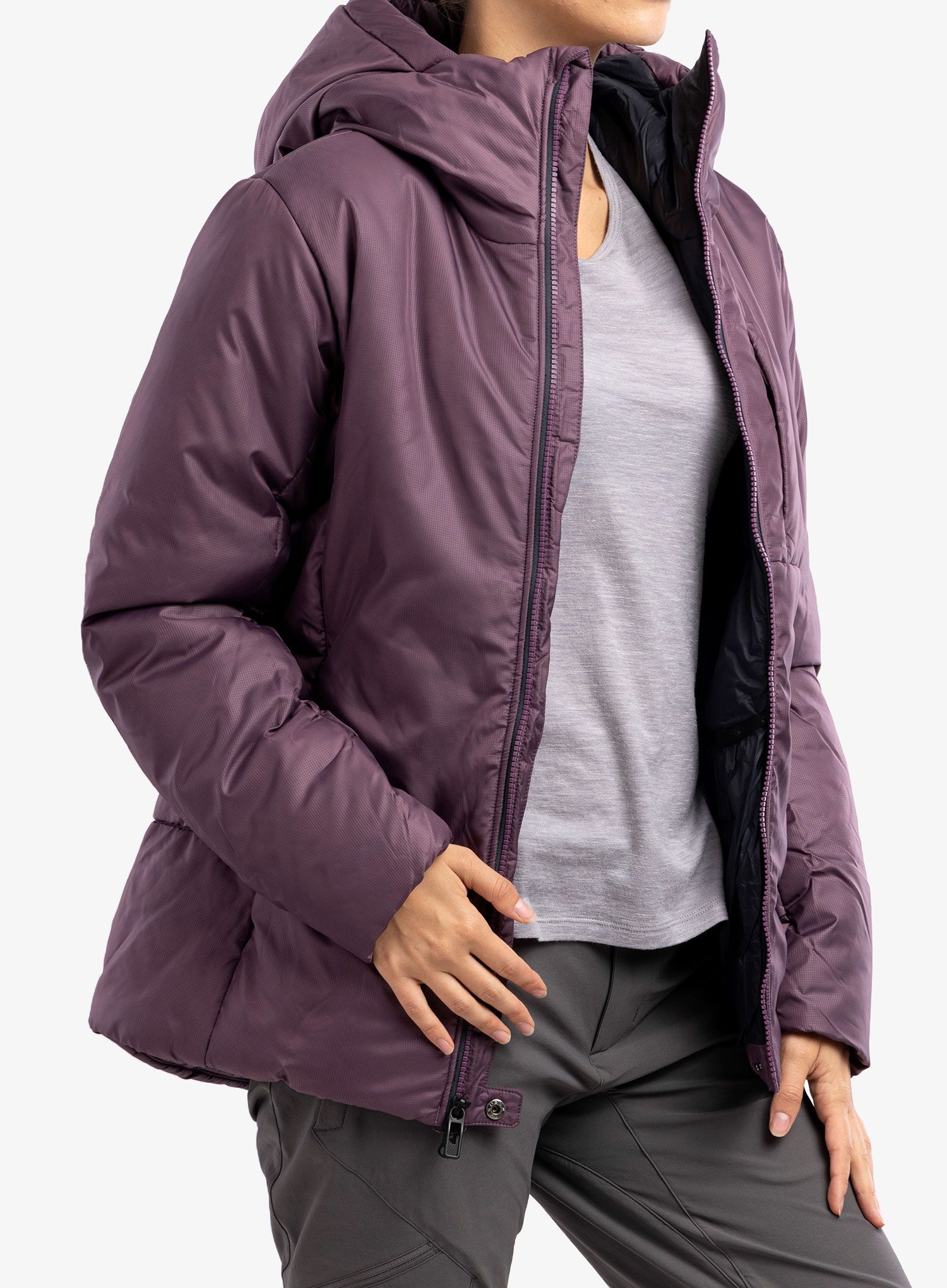 Sintetična jakna Black Diamond Belay Parka - plum