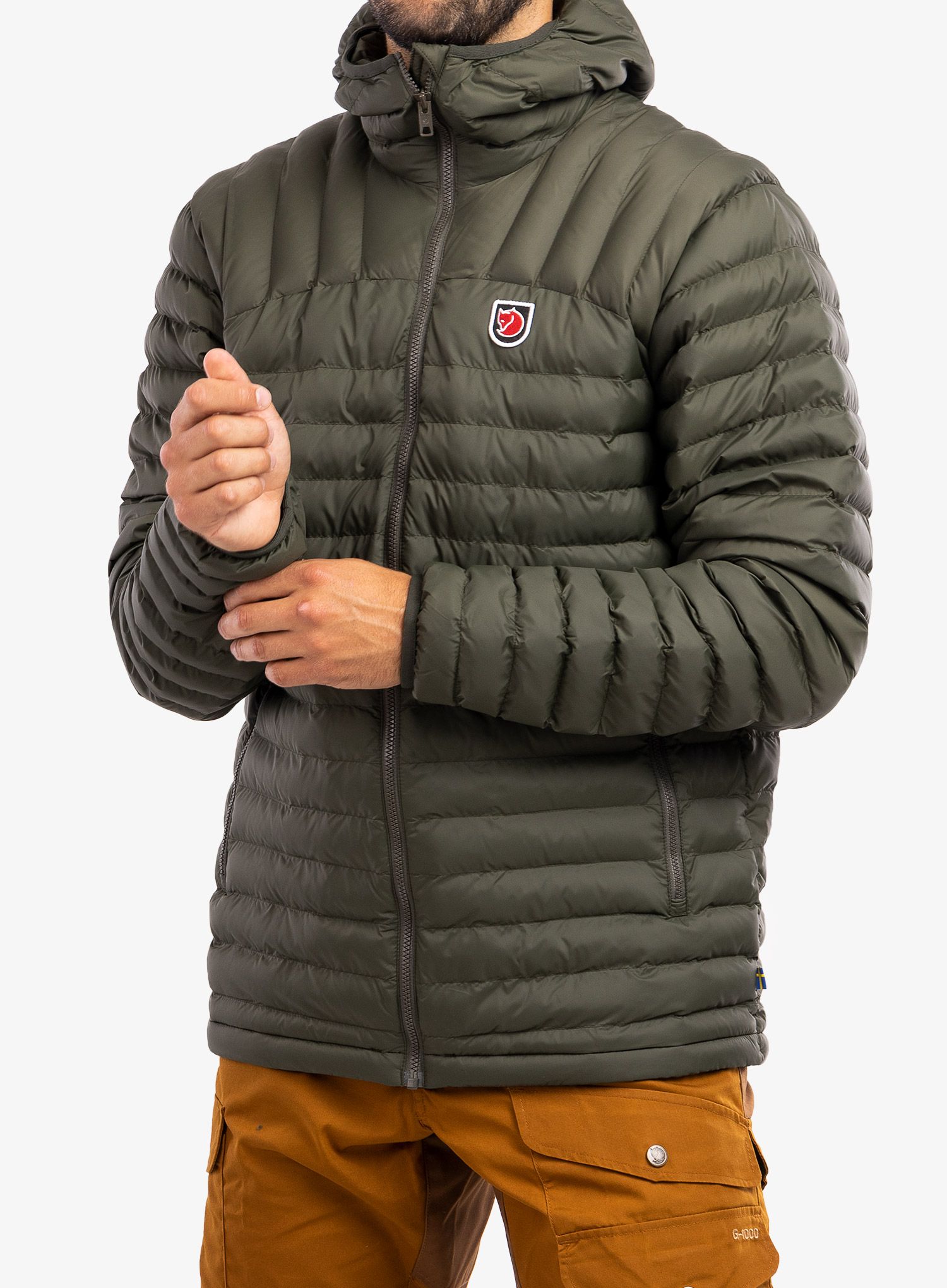 Sintetična jakna Fjallraven Expedition Latt Hoodie - deep forest
