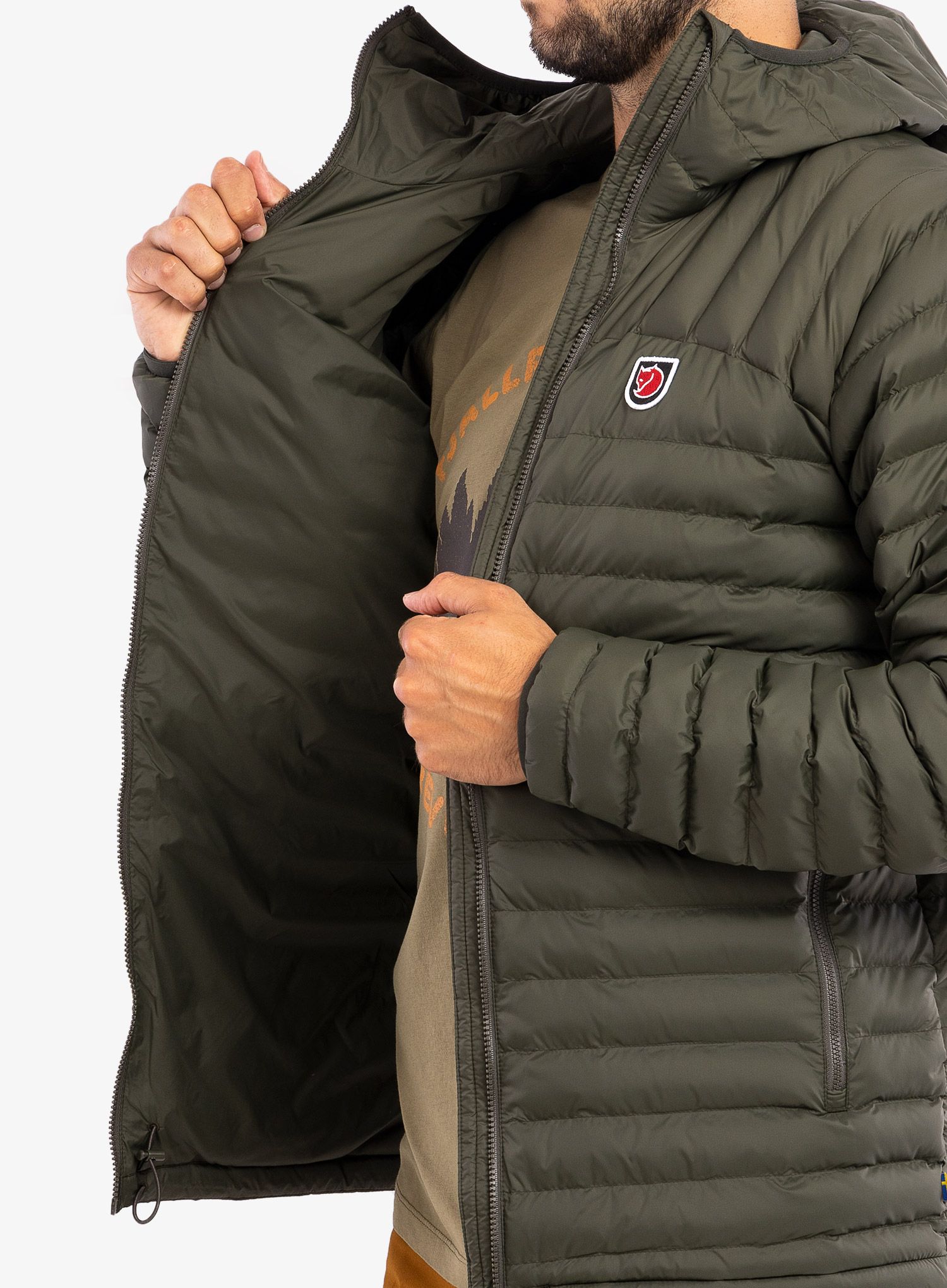 Sintetična jakna Fjallraven Expedition Latt Hoodie - deep forest