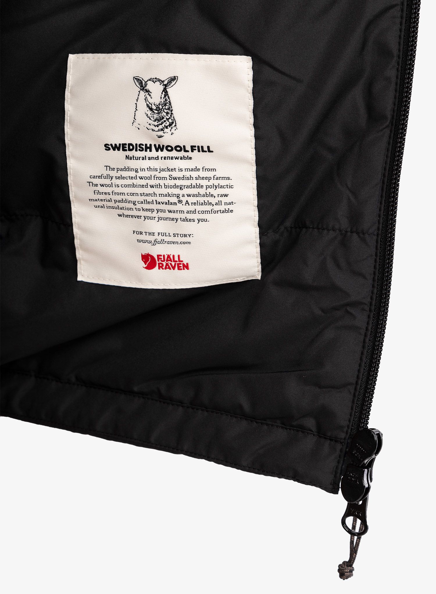 Sintetična jakna Fjallraven Keb Wool Padded Jacket - black