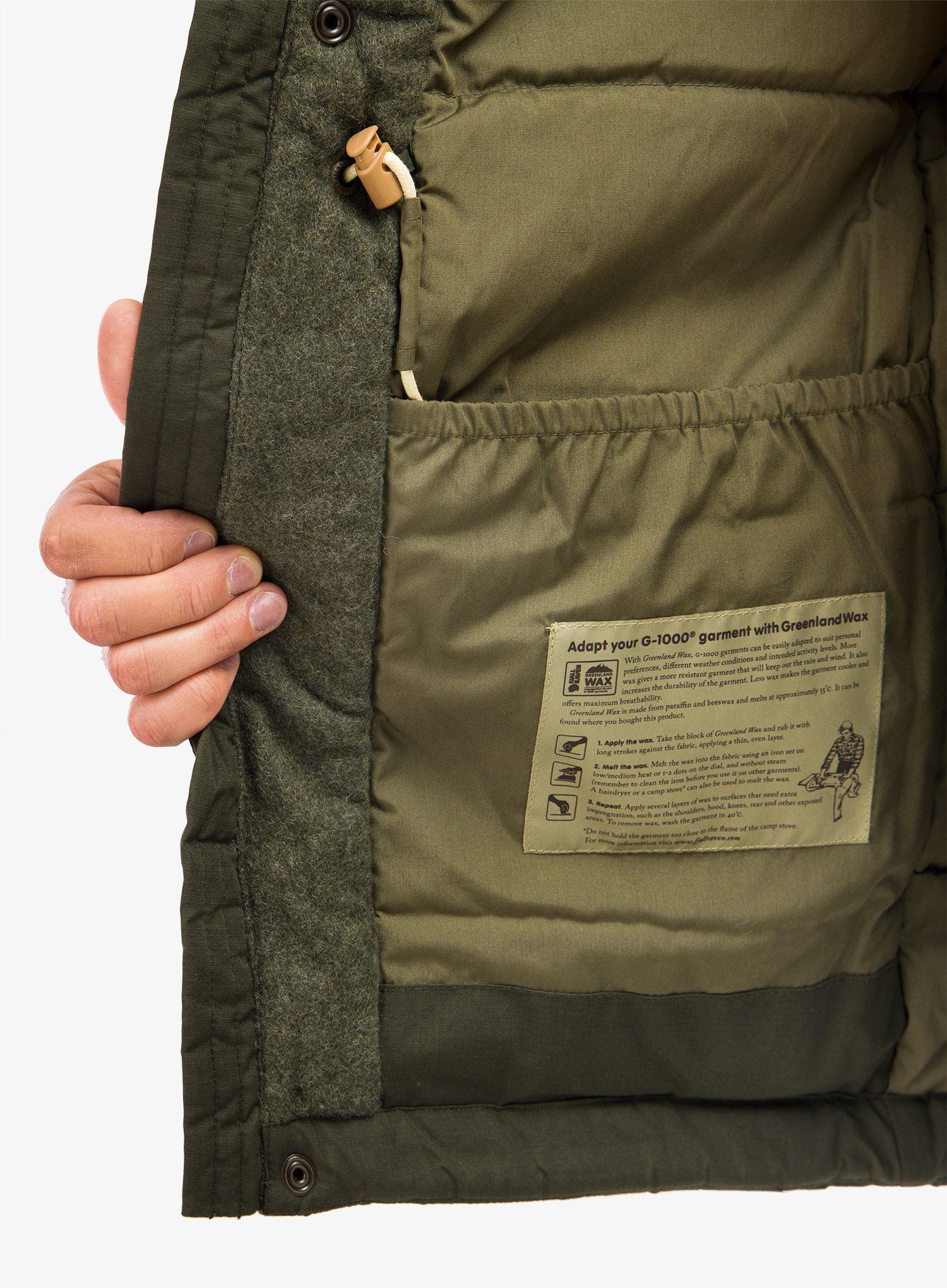 Sintetična jakna Fjallraven Singi Wool Padded Parka - deep forest