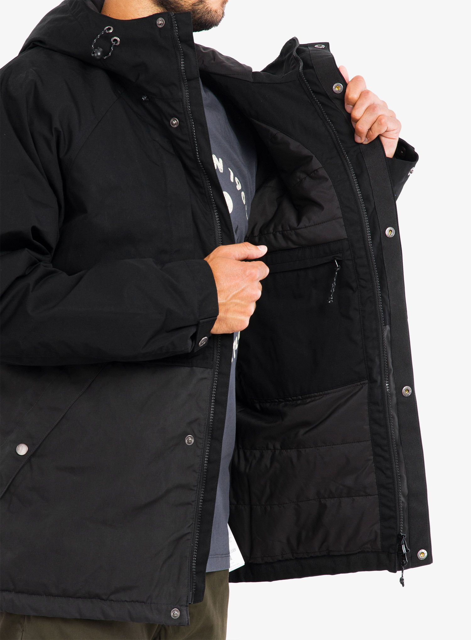 Sintetična jakna Fjallraven Vardag Lite Padded Jacket - black/dark grey