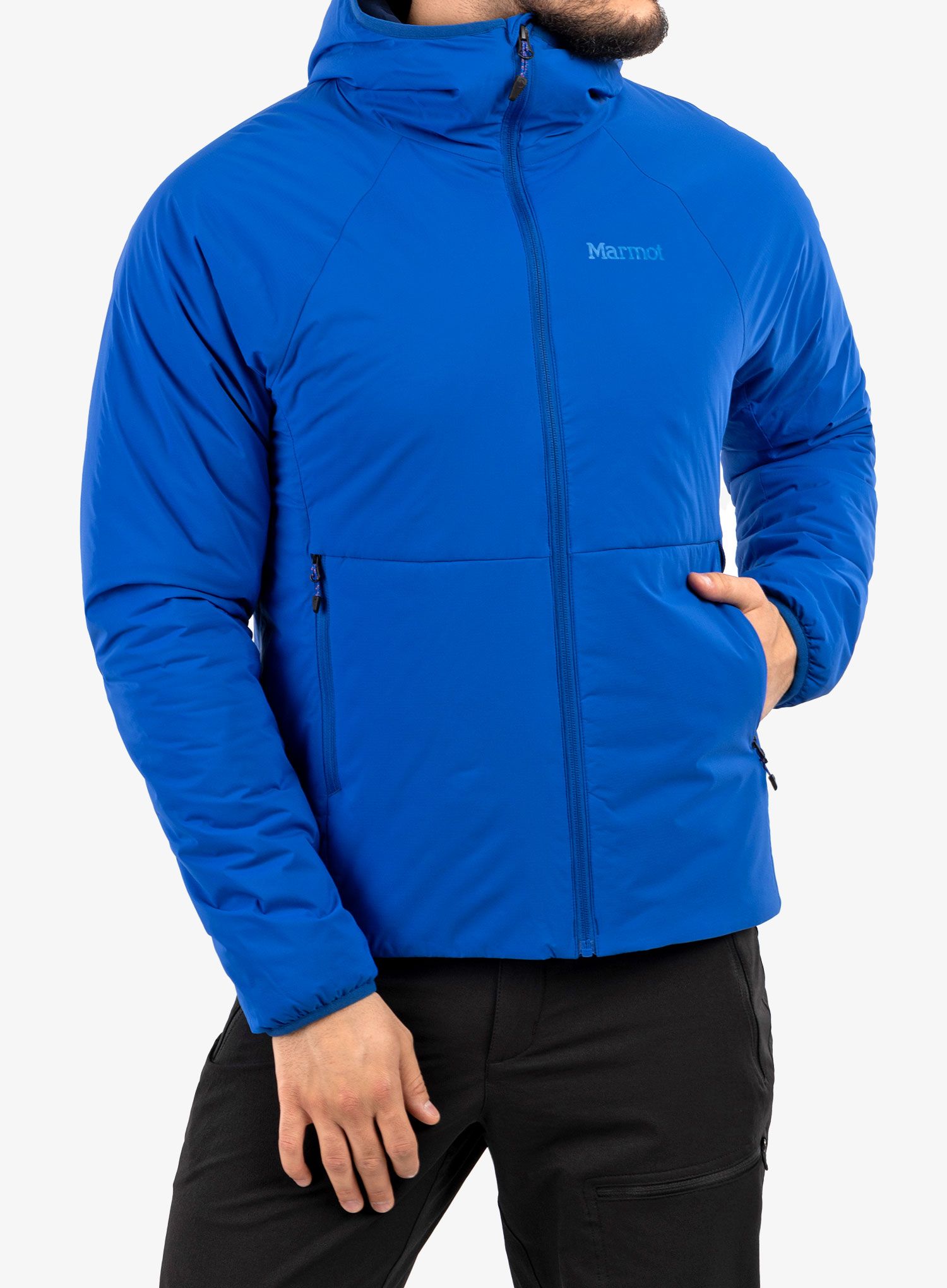 Sintetična jakna Marmot Novus Hoody - dark azure