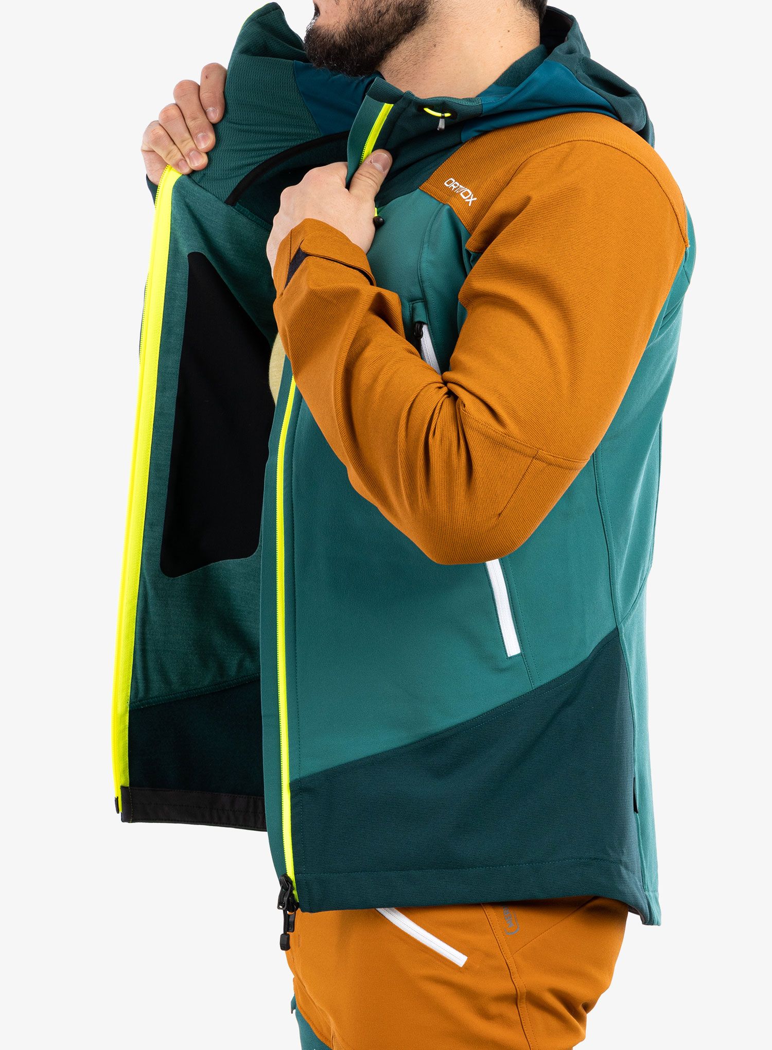 Moška jakna Ortovox Westalpen Softshell Jacket - pacific green