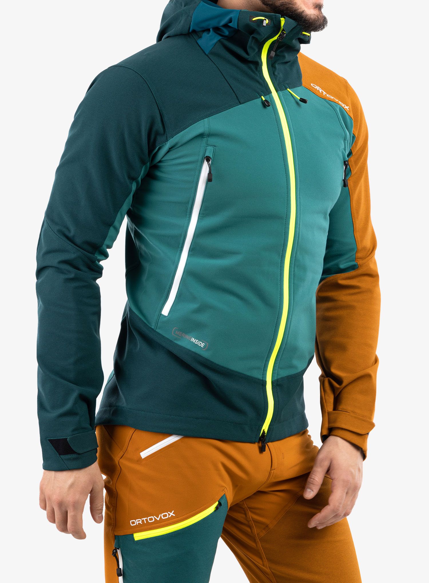 Moška jakna Ortovox Westalpen Softshell Jacket - pacific green