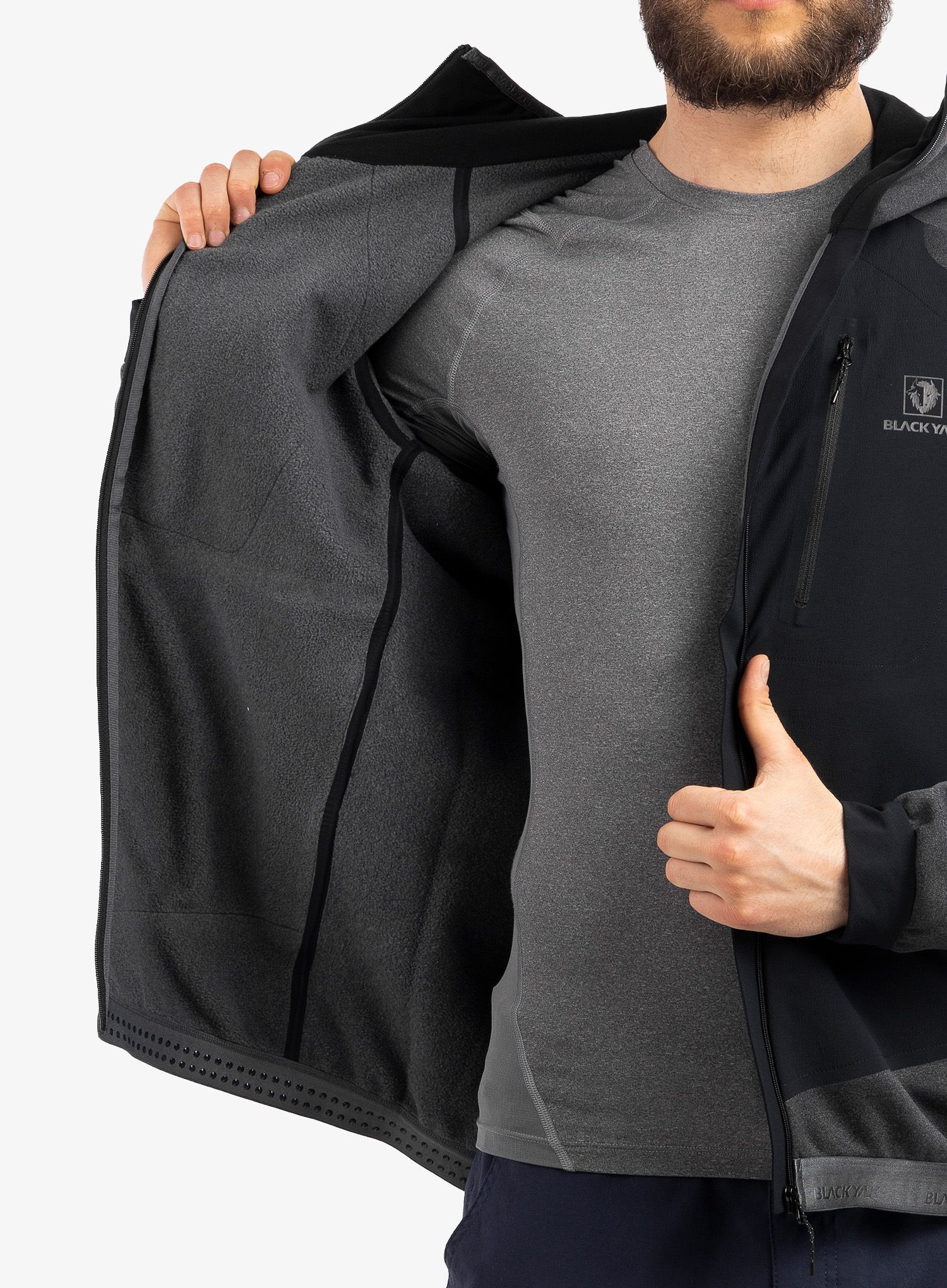 Flis BlackYak Mishima Hoody - iron gate