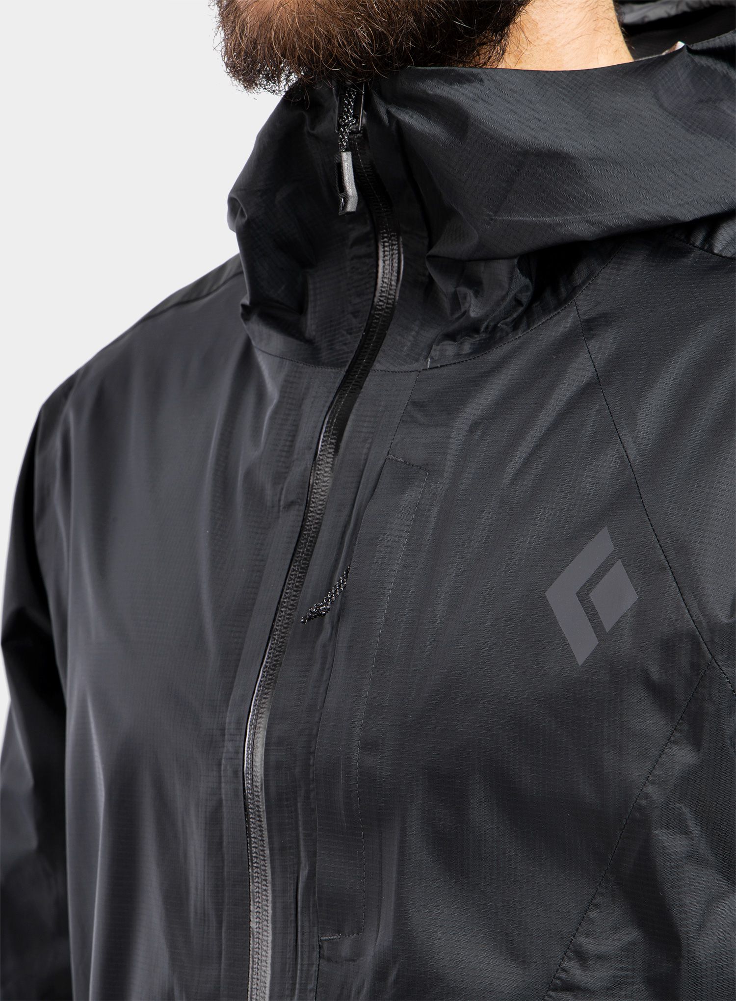 Nepremočljiva jakna Black Diamond Treeline Rain Shell - black