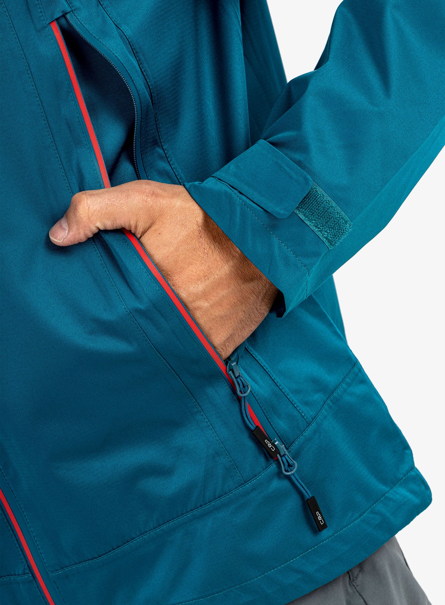 Nepremočljiva jakna CMP Morgan Jacket Fix Hood - deep lake