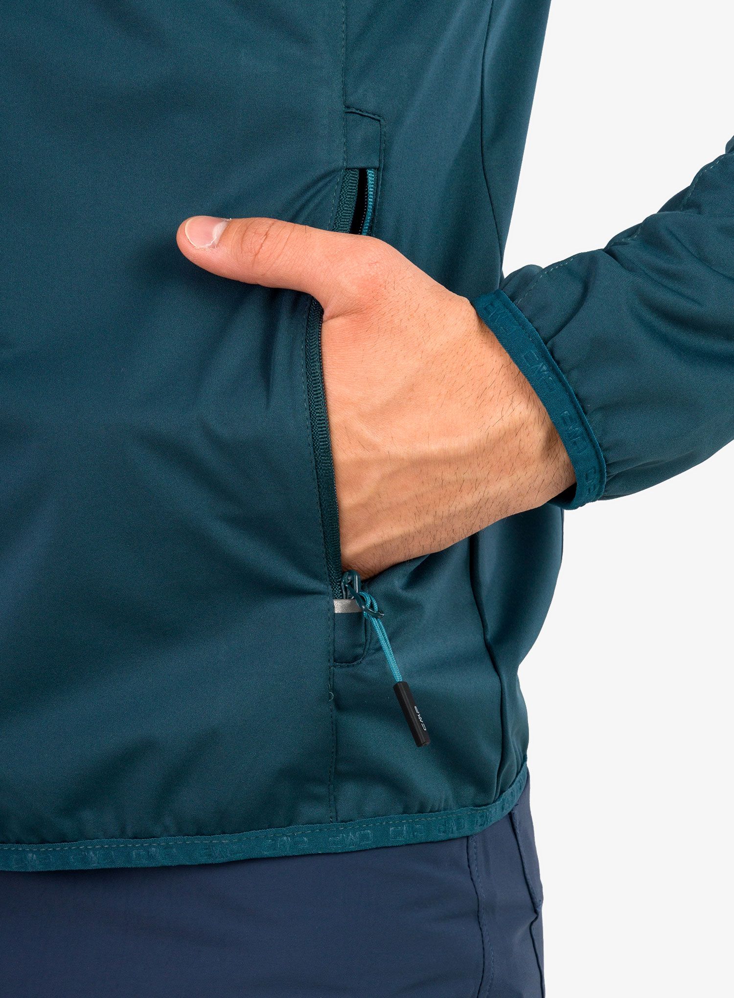 Nepremočljiva jakna CMP Wes Jacket Fix Hood - petrol