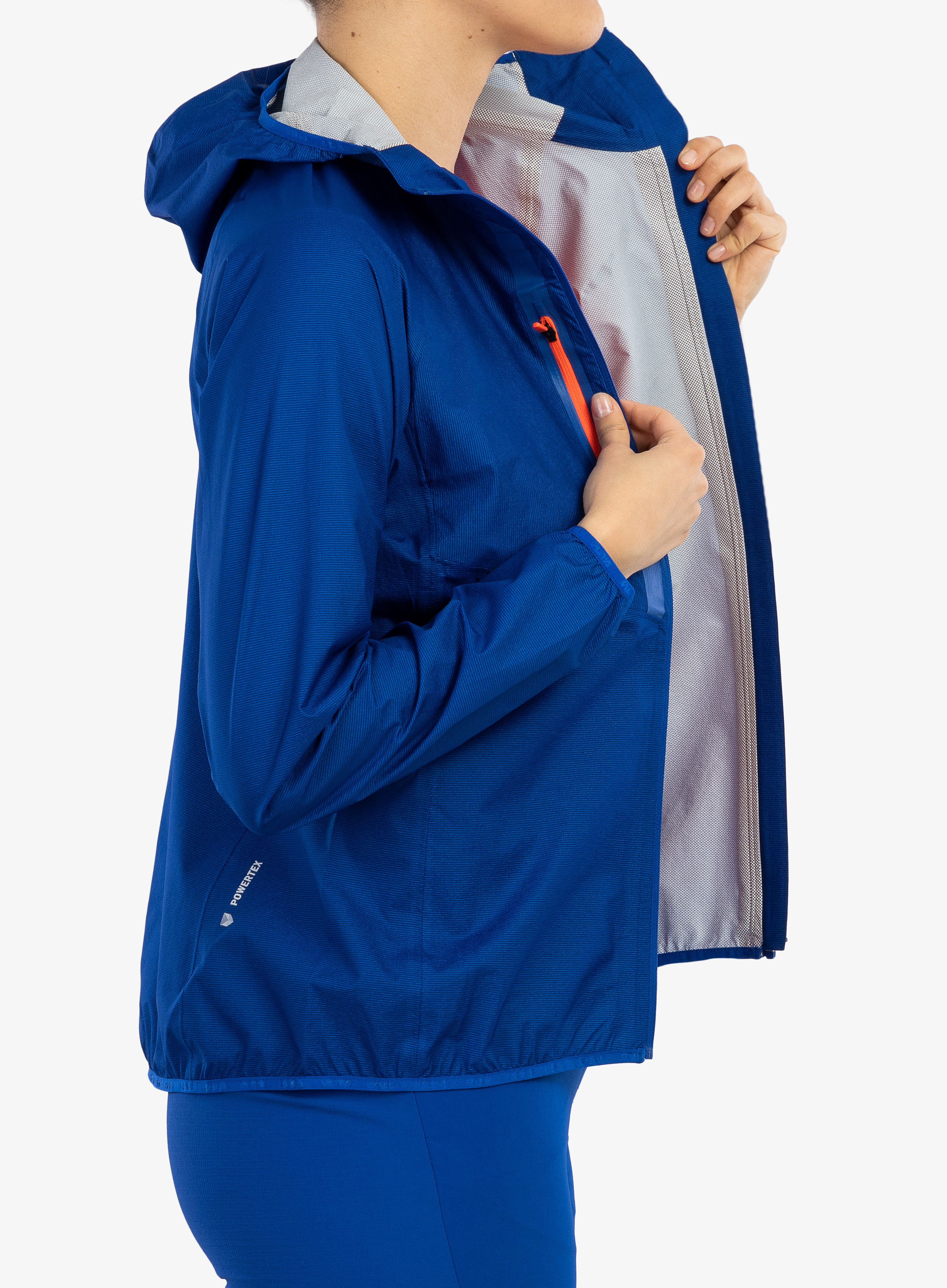 Ženska nepremočljiva jakna Salewa Puez Light PTX Jacket - electric