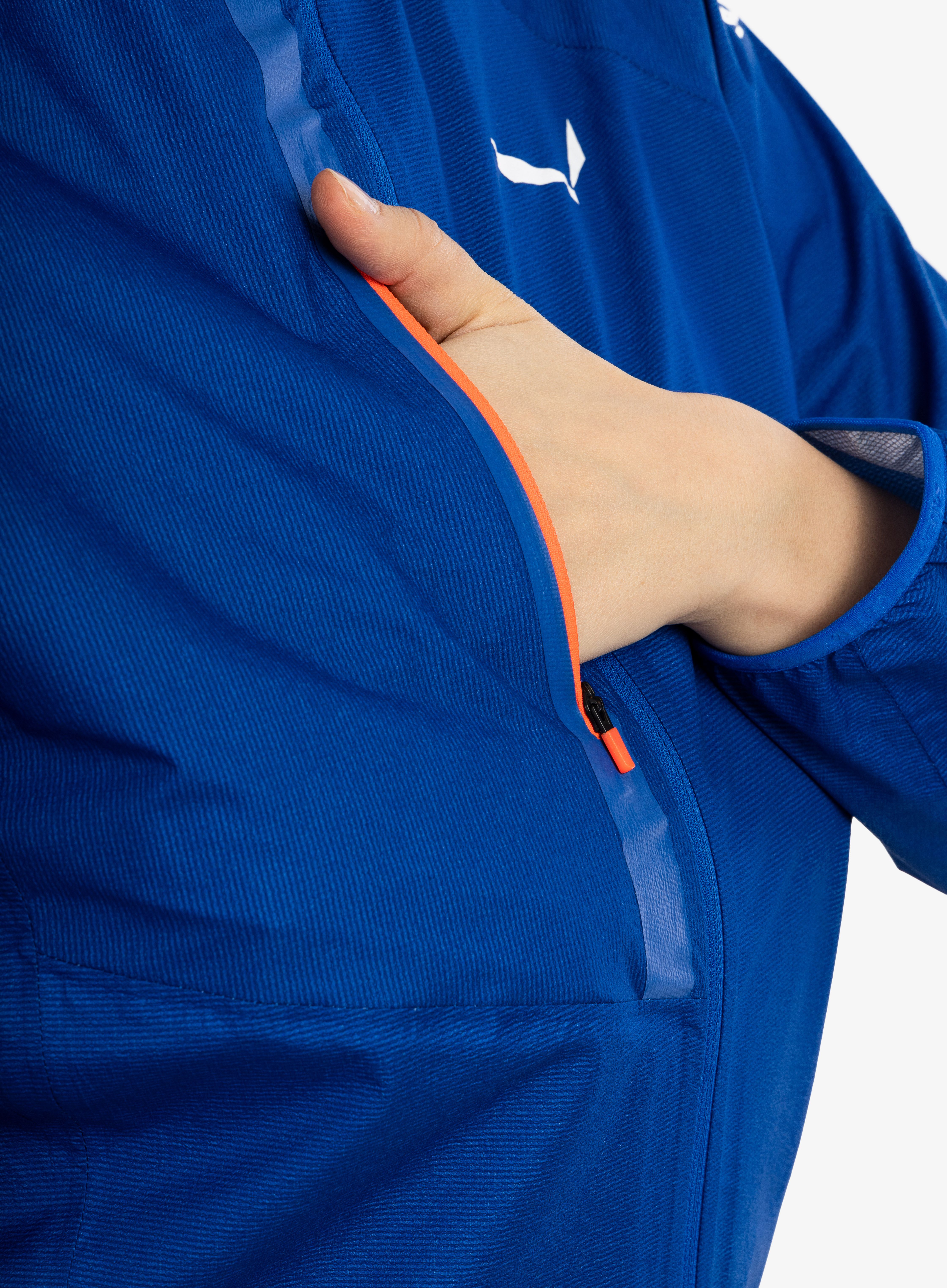 Ženska nepremočljiva jakna Salewa Puez Light PTX Jacket - electric