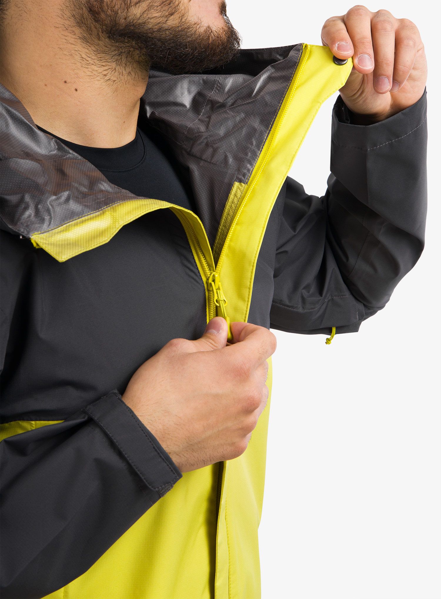 Nepremočljiva jakna Rab Downpour Eco Jacket - graphene/zest