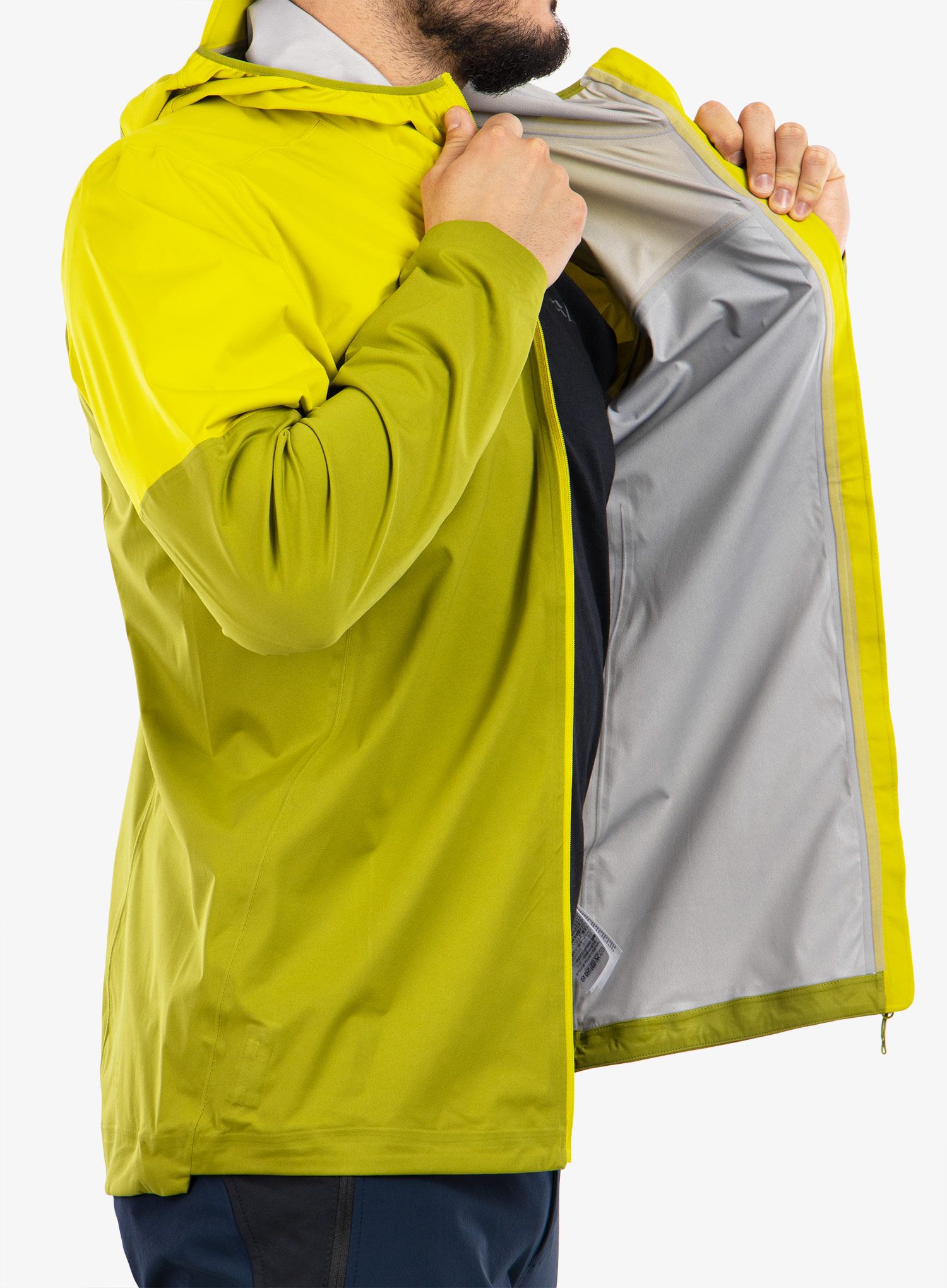 Nepremočljiva jakna Rab Kinetic Ultra Jacket - aspen green/zest