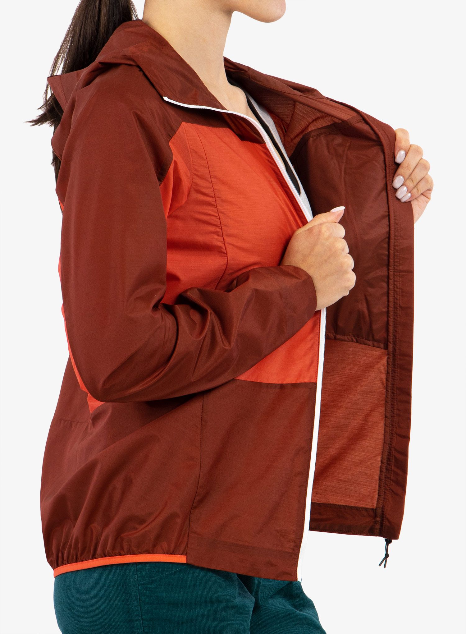 Ženska vetrovka Ortovox Windbreaker Jacket - clay orange