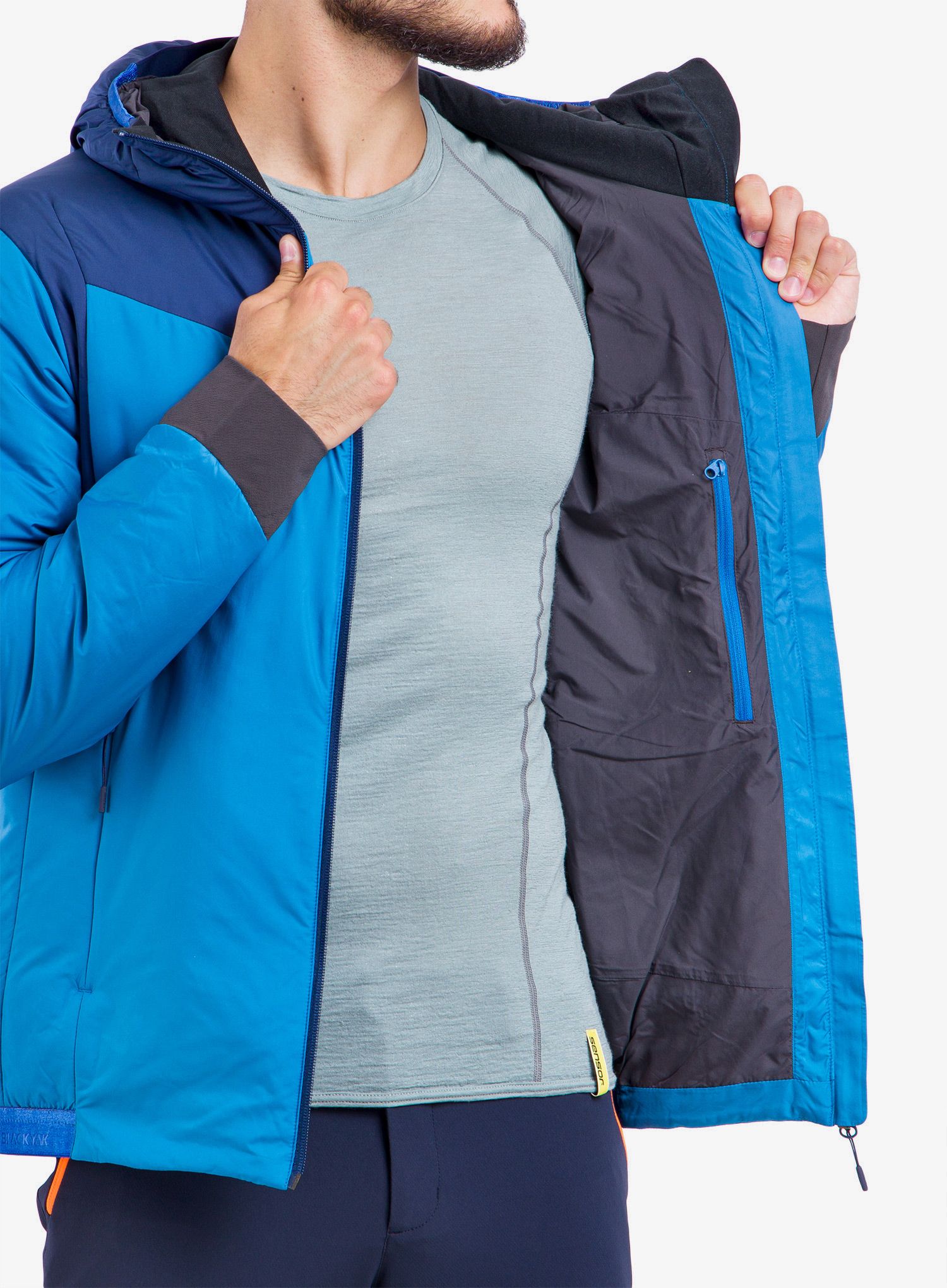 Sintetična jakna BlackYak Calvana Hoody - snorkel blue
