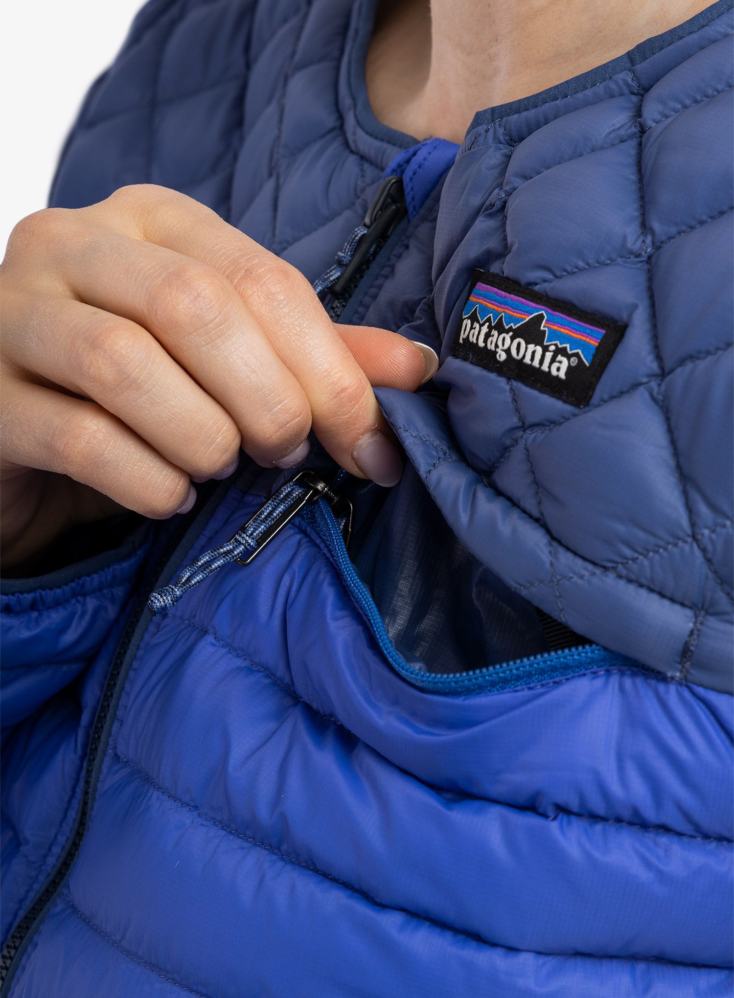 Ženska puhovka Patagonia AlpLight Down Pullover - float blue