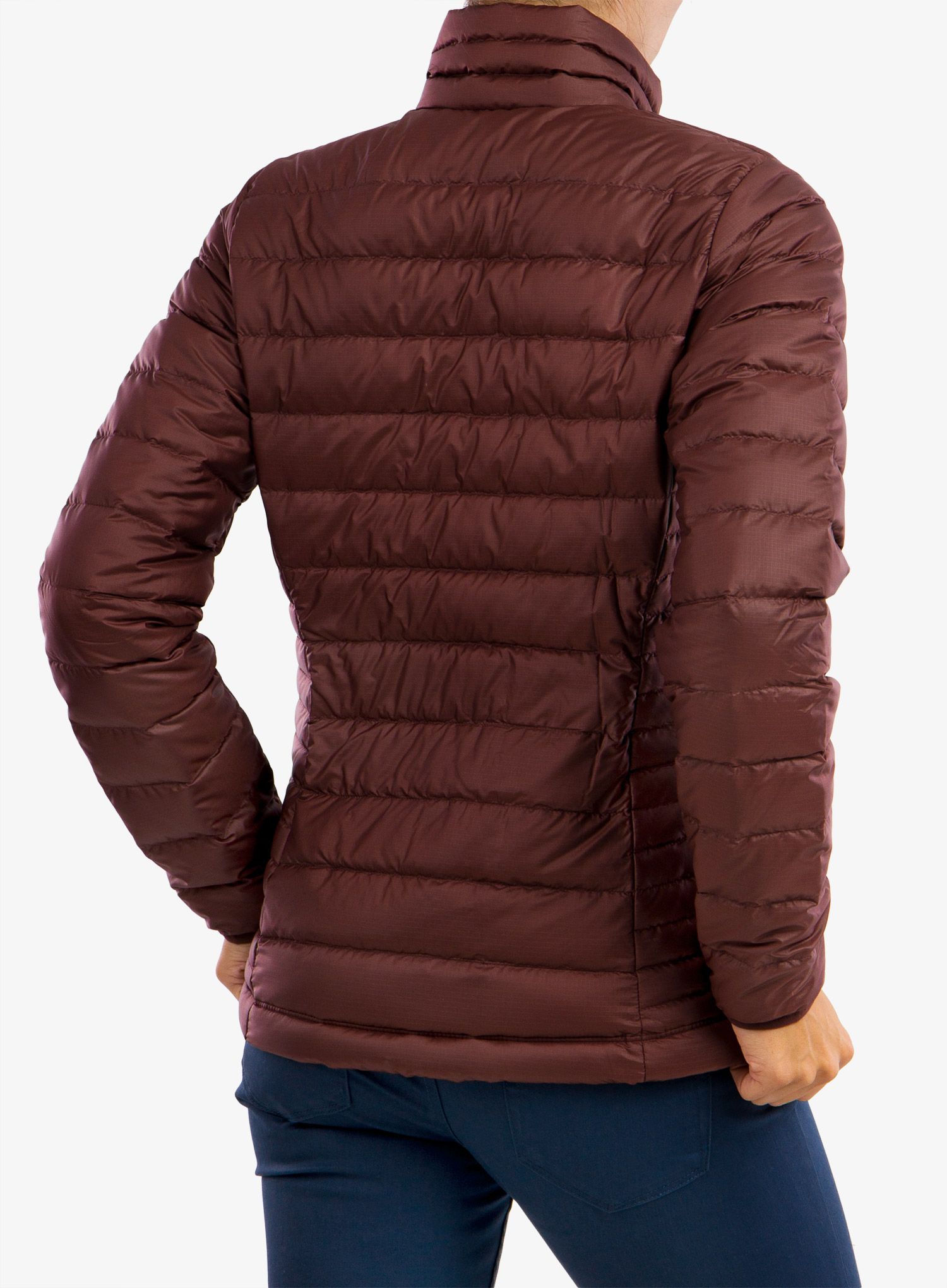 Ženska puhovka Patagonia Down Sweater Jacket - dark ruby