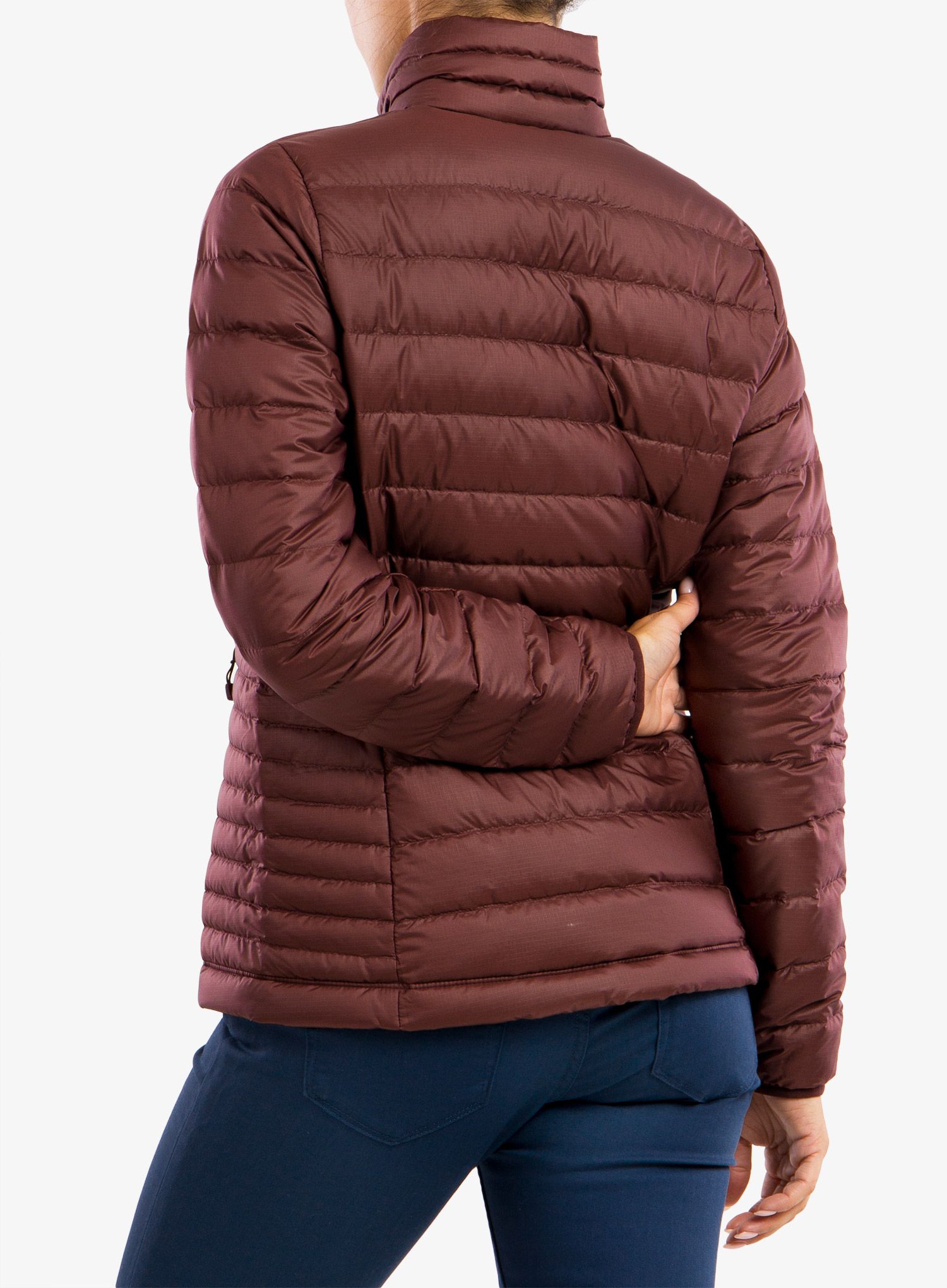 Ženska puhovka Patagonia Down Sweater Jacket - dark ruby