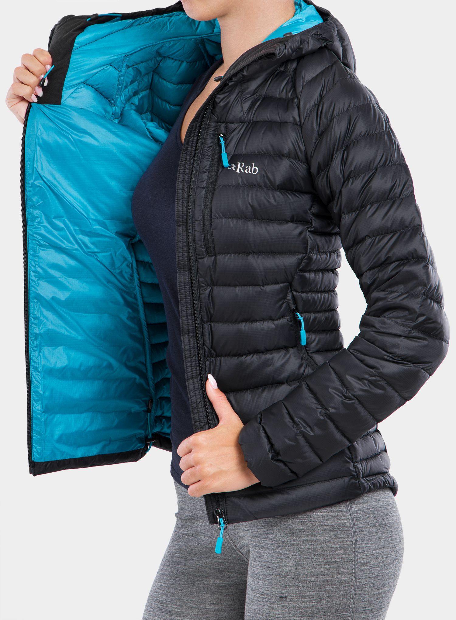 Ženska puhovka Rab Microlight Alpine Jacket - black