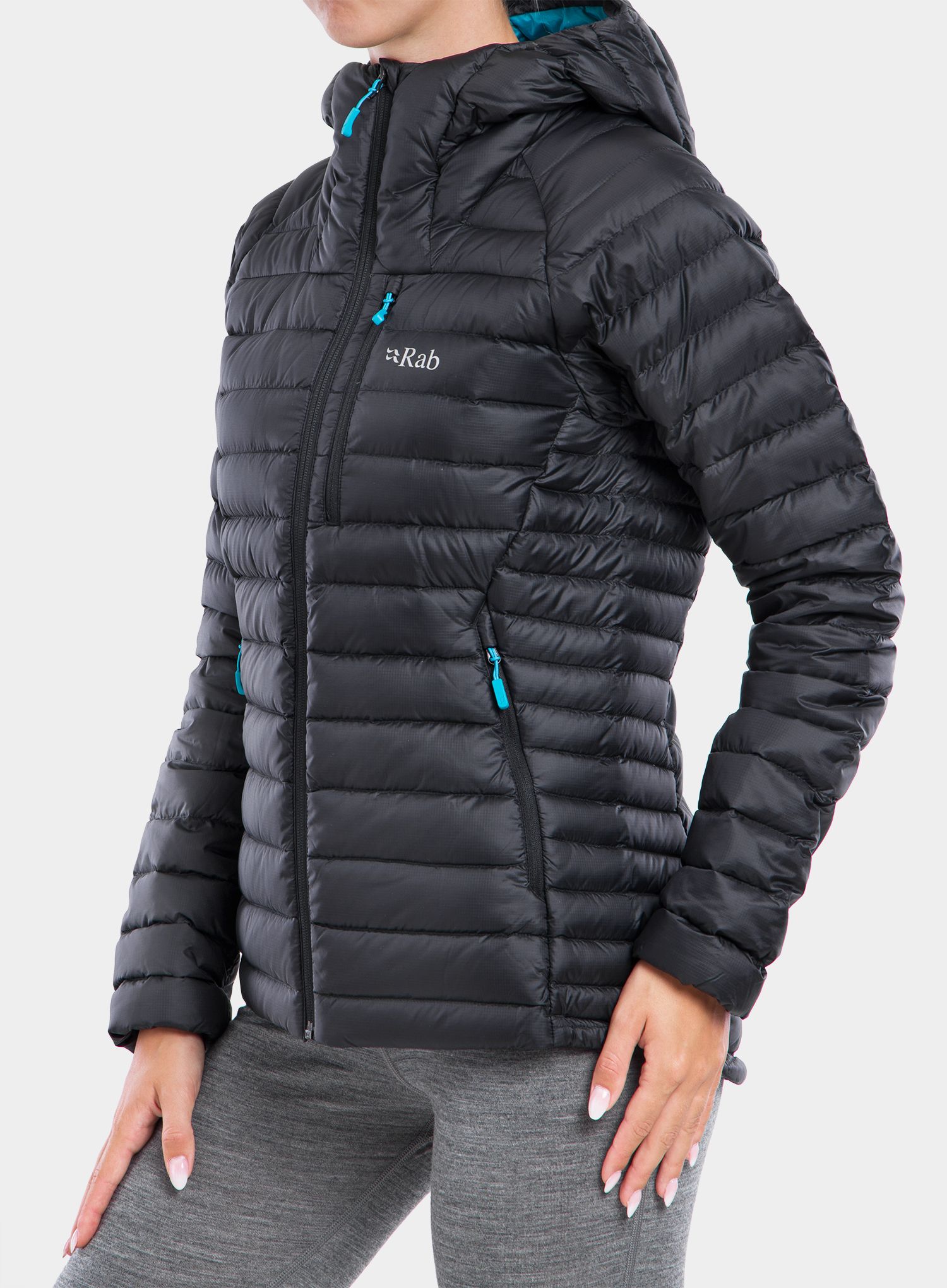 Ženska puhovka Rab Microlight Alpine Jacket - black