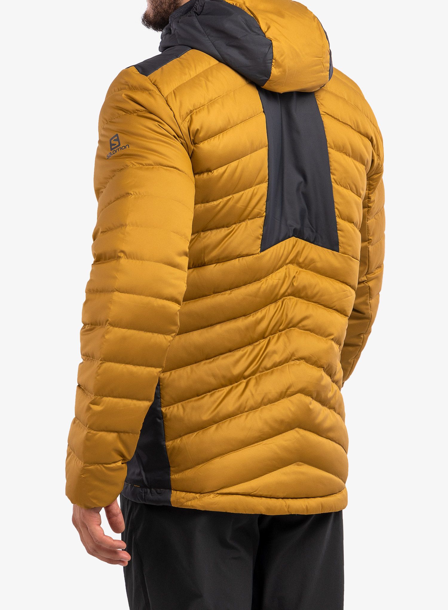Puhovka Salomon Essential Xwarm Down Hoody - cumin/black