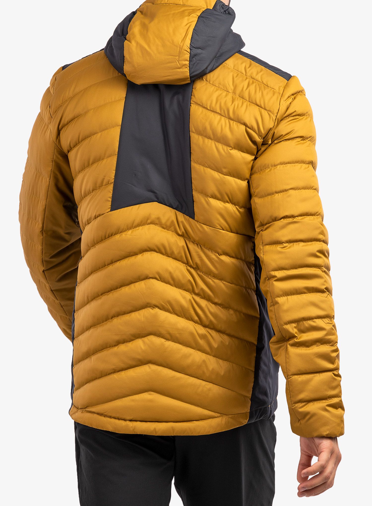 Puhovka Salomon Essential Xwarm Down Hoody - cumin/black