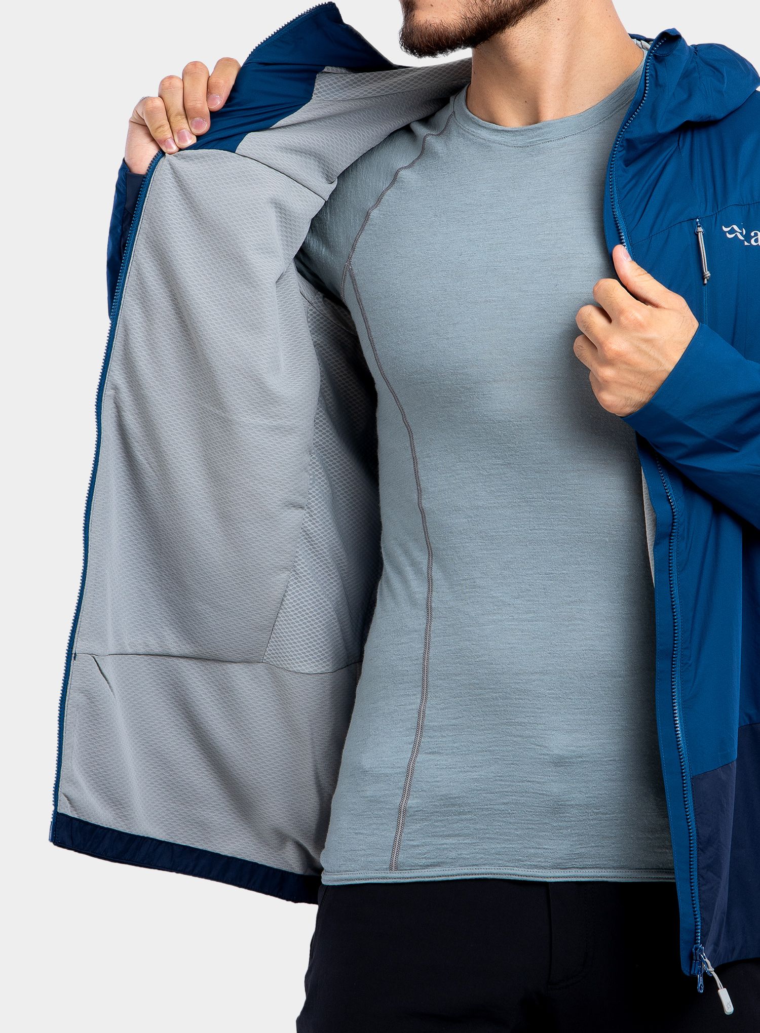 Softshell jakna Rab VR Alpine Light Jacket - deep ink/ink