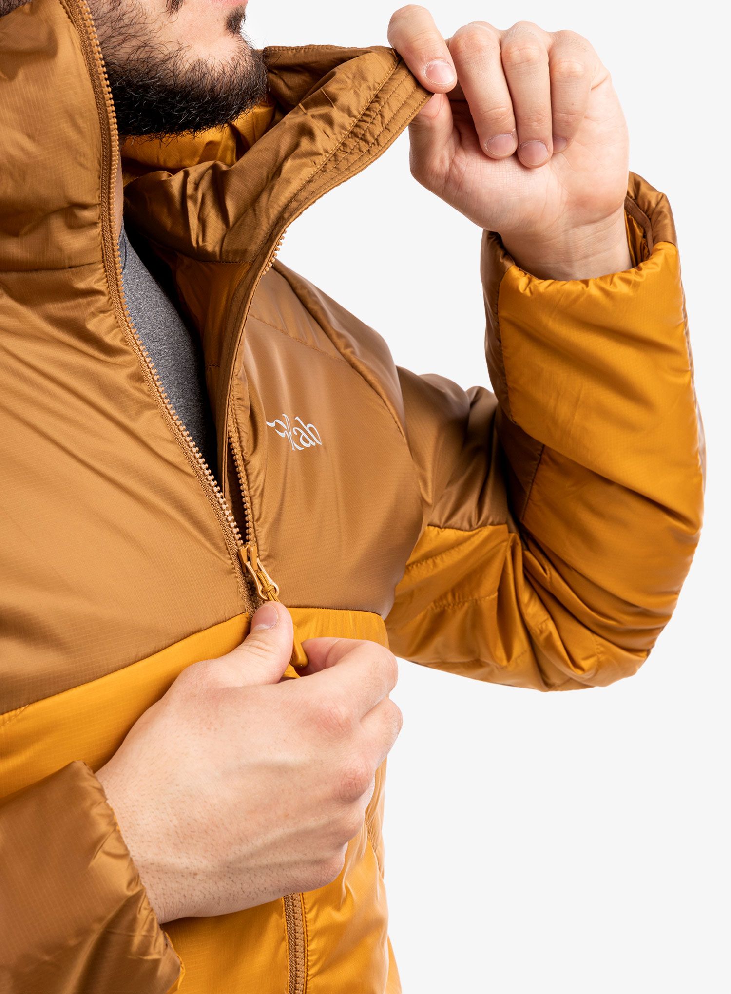 Moška jakna Rab Xenon 2.0 Jacket - caramel/dark butternut