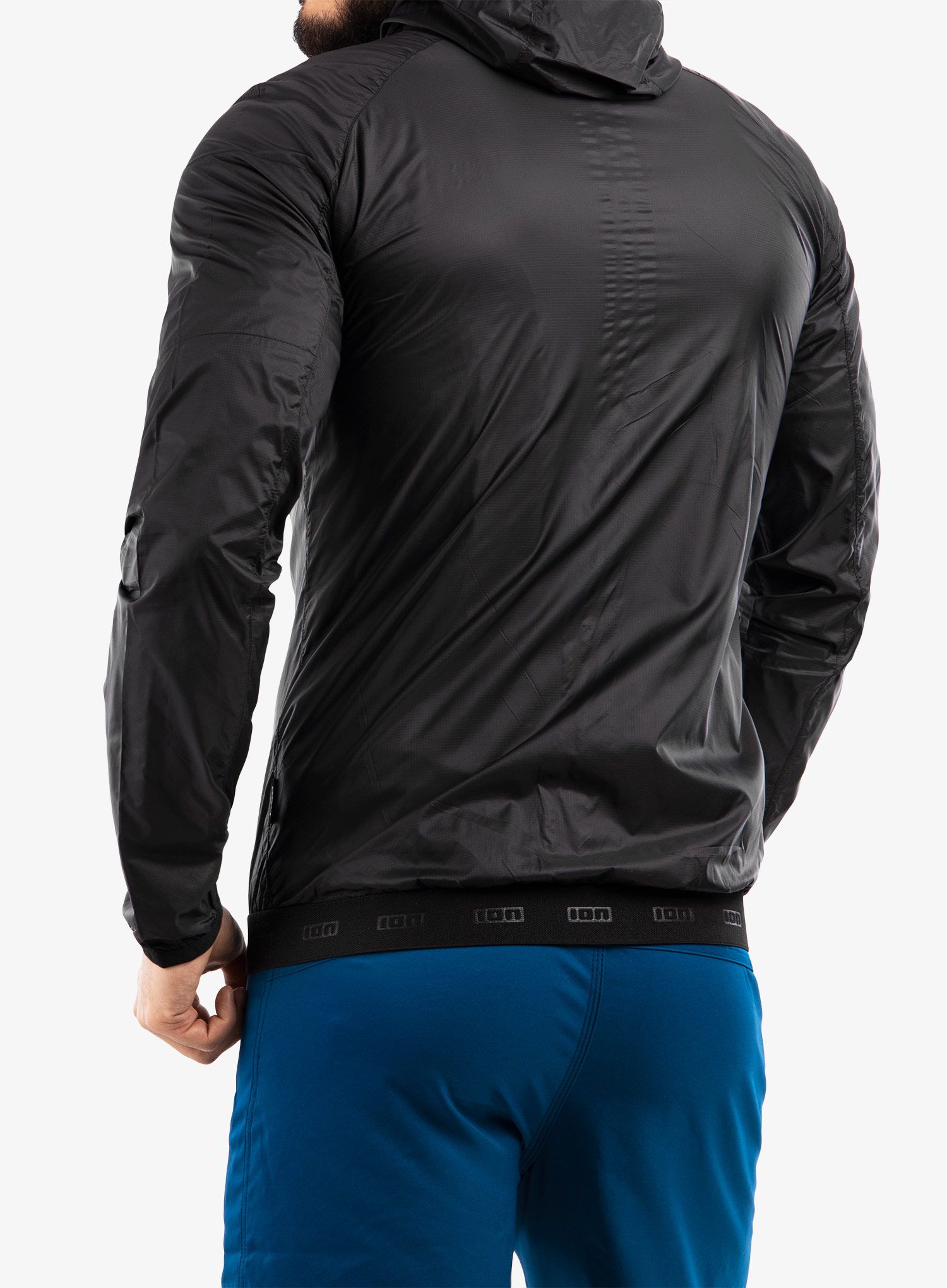 Kolesarska jakna ION Logo Wind - black