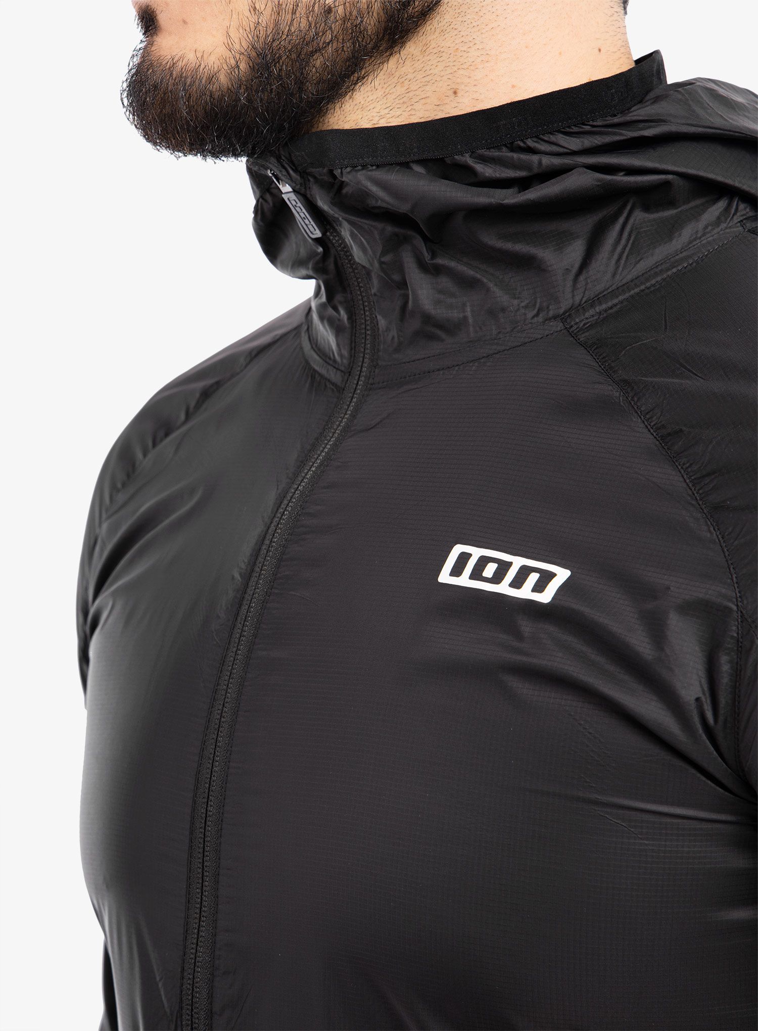 Kolesarska jakna ION Logo Wind - black